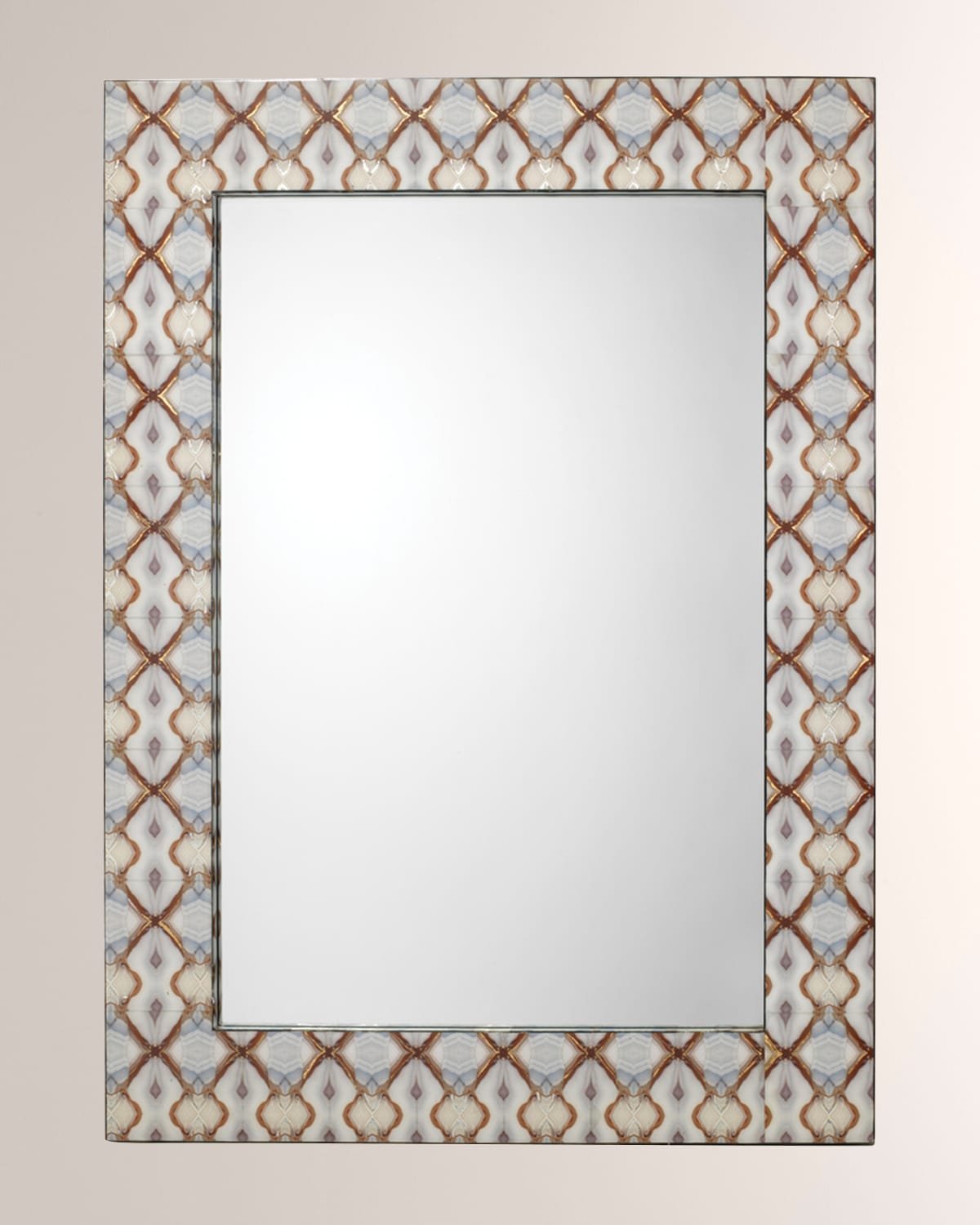 Jamie Young Kaleidoscope Rectangle Mirror In Blue