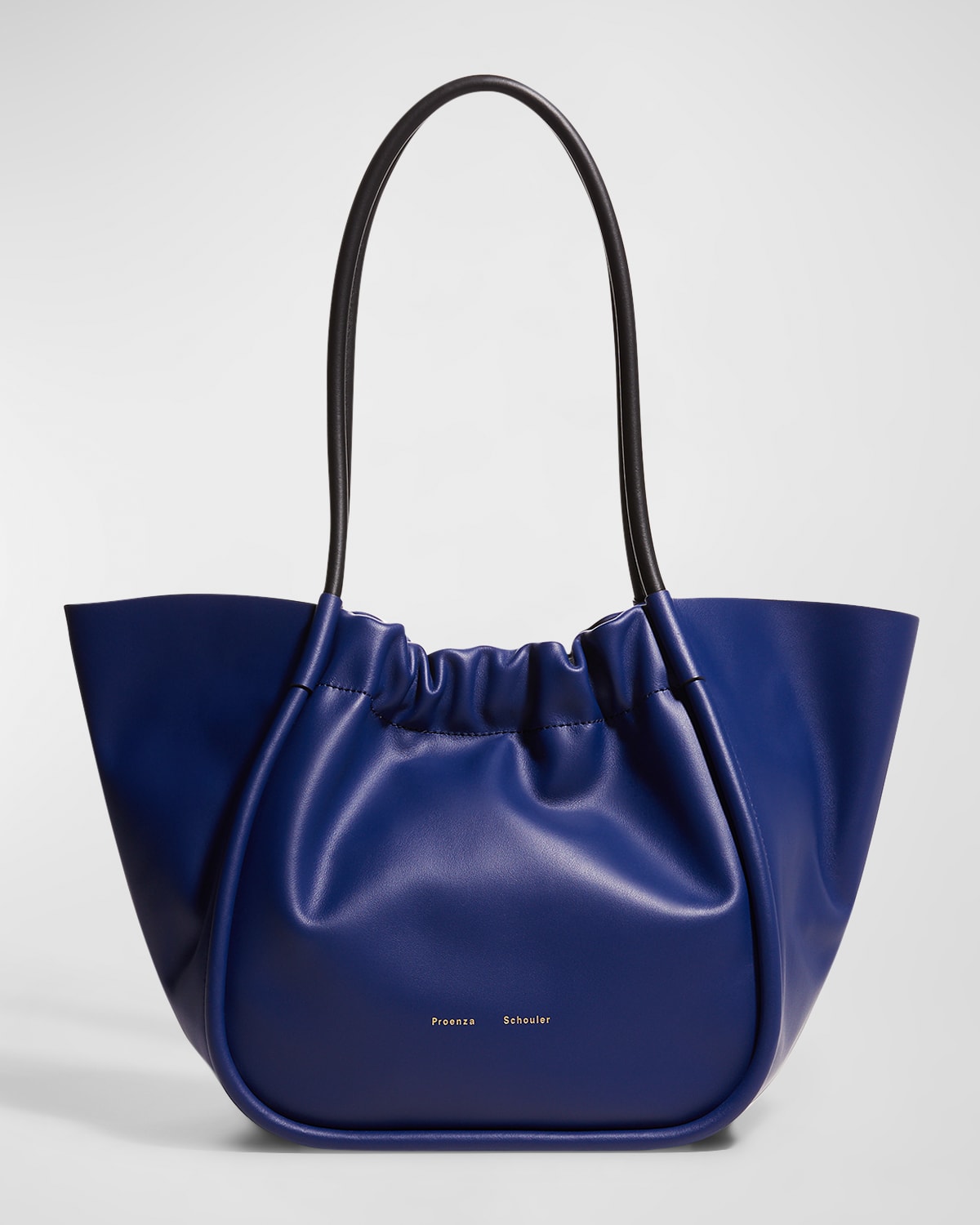 PROENZA SCHOULER LARGE RUCHED SMOOTH LEATHER TOTE BAG