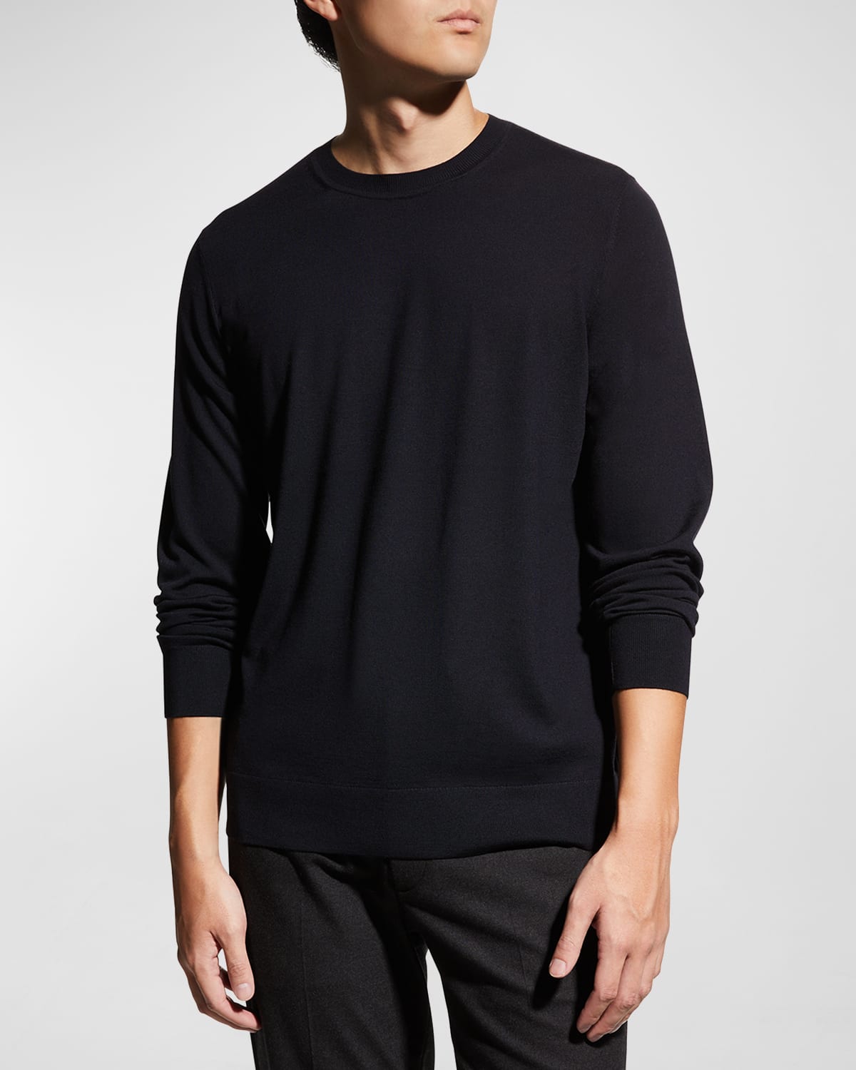 Shop Theory Men's Regal Wool Crewneck Sweater In Navy