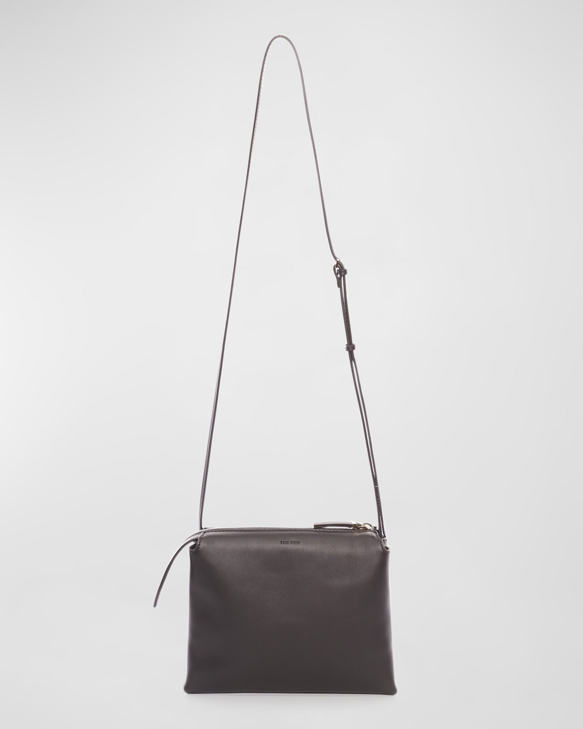 The Row Mini Nu Twin Bag In Smooth Calfskin In Black