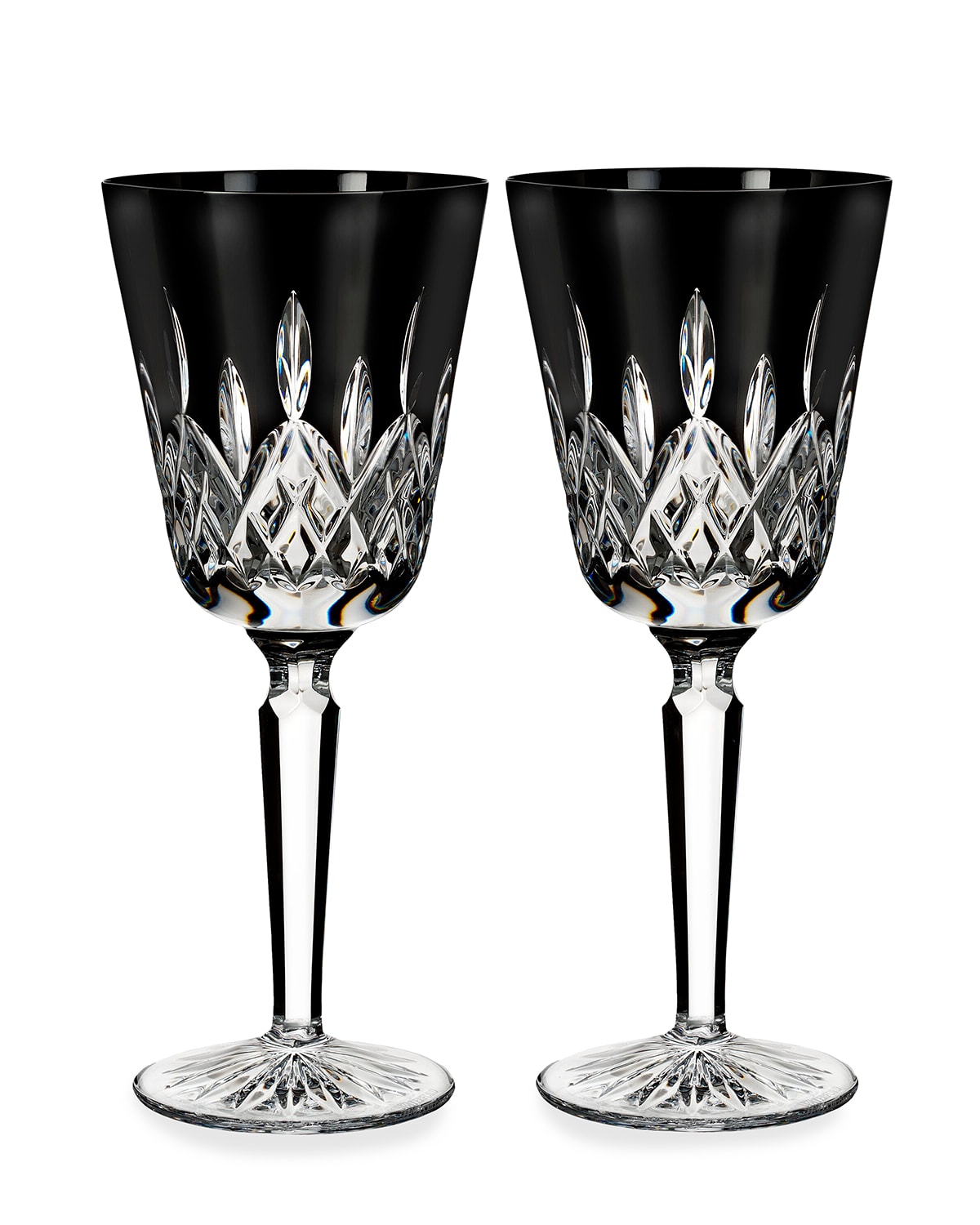 Shop Waterford Crystal Lismore Black Crystal Goblets, Set Of 2