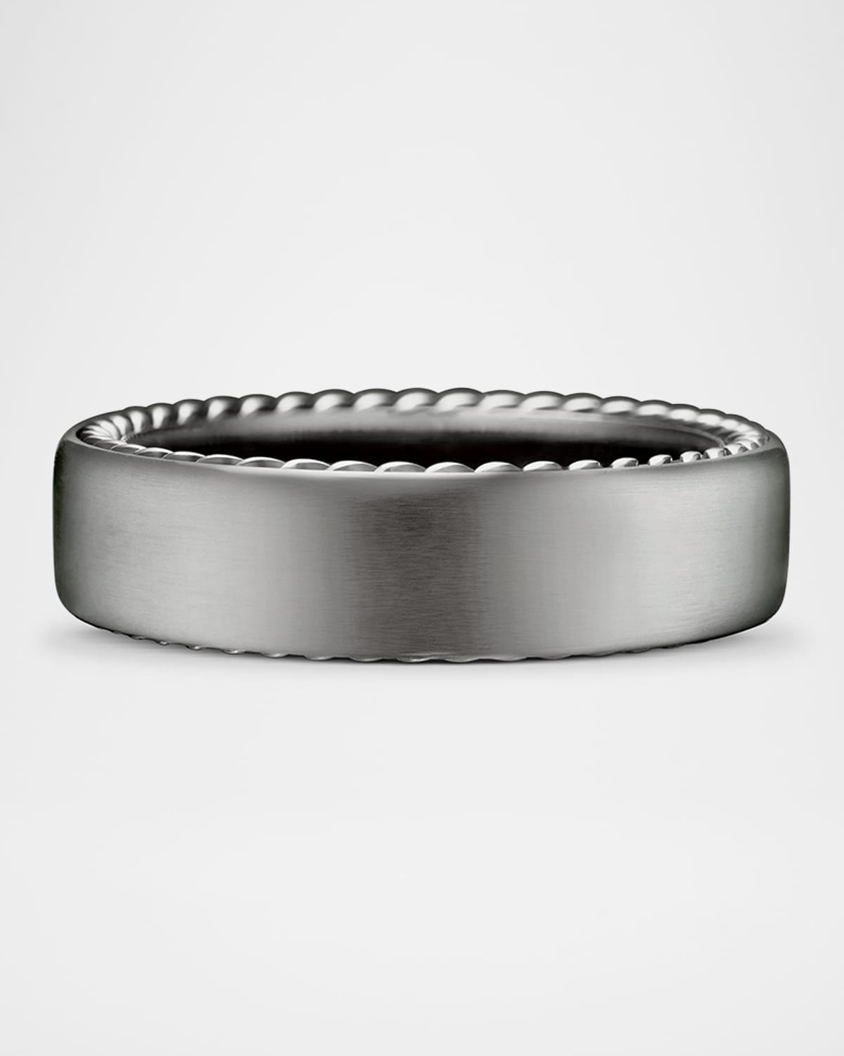 Men's Streamline Band Ring in Titanium, 6mm