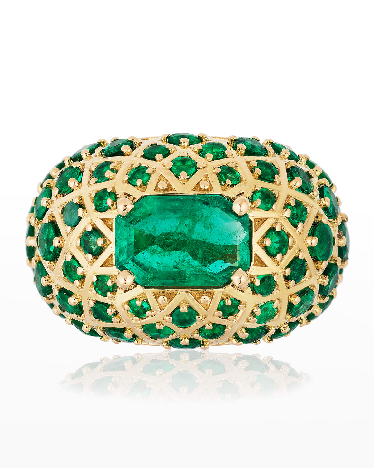 Andreoli Yellow Gold Emerald Ring
