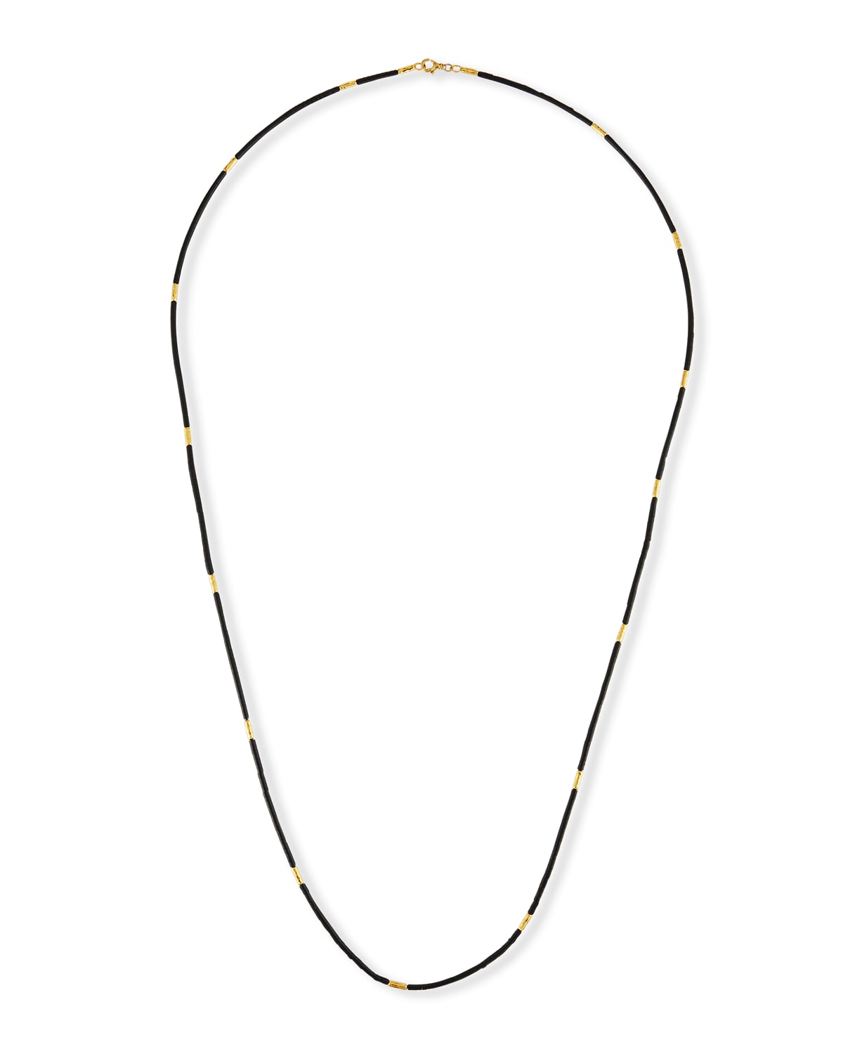 Single-Strand Jet Bead Necklace, 36"L