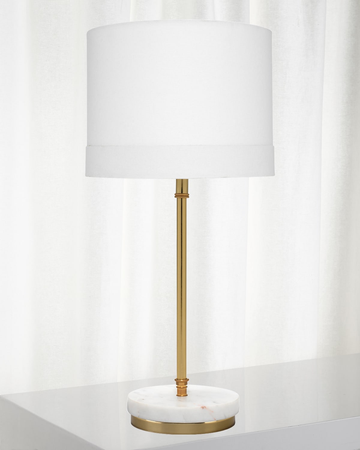 Jamie Young Grace Marble Table Lamp In Gold