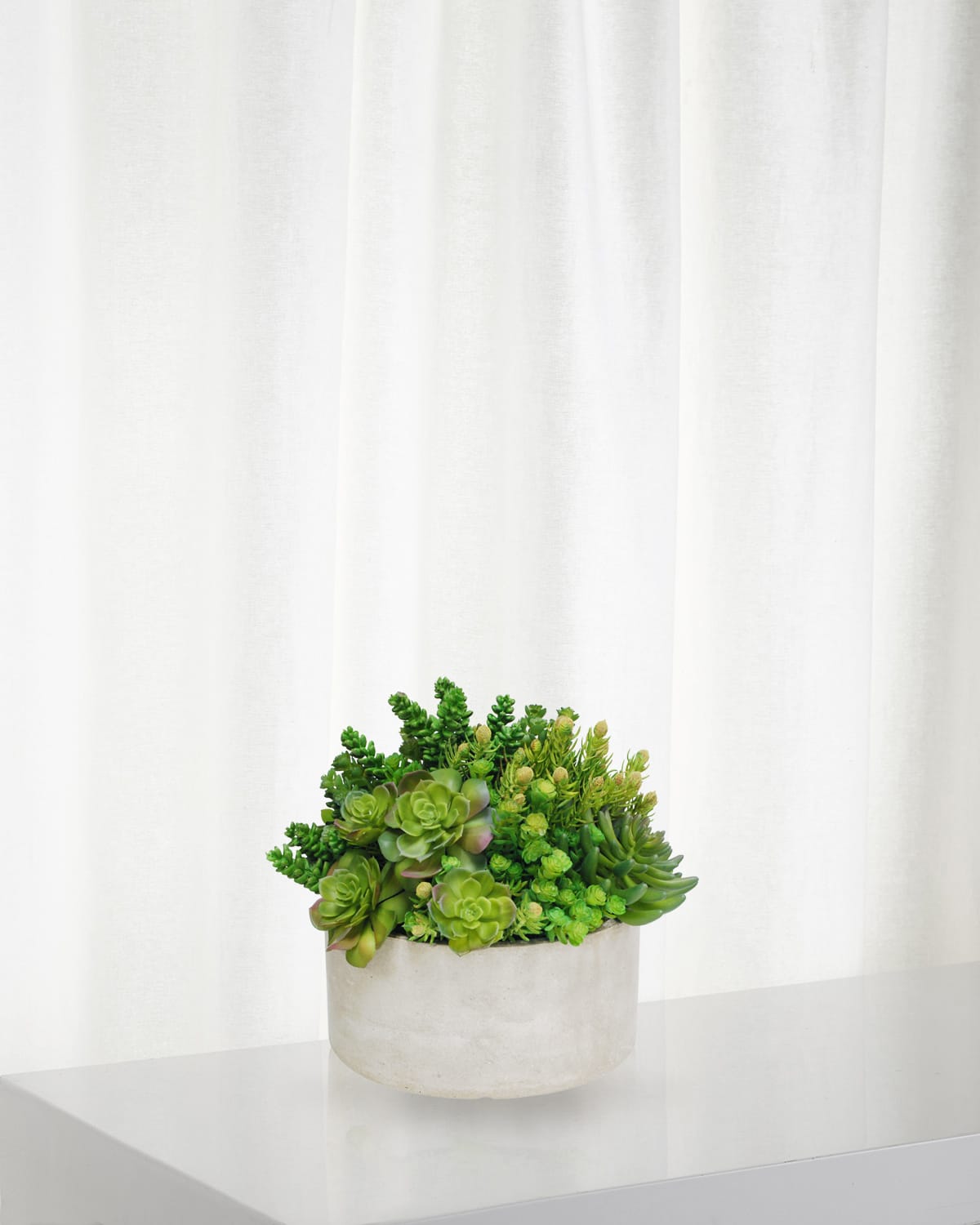 Winward Home Everyday Tall Garden Planter Succulent In Green/taupe