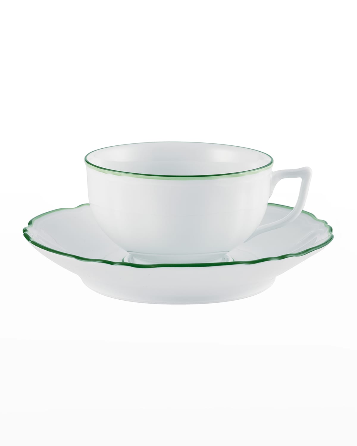 Raynaud Touraine Double Filet Green Teacup