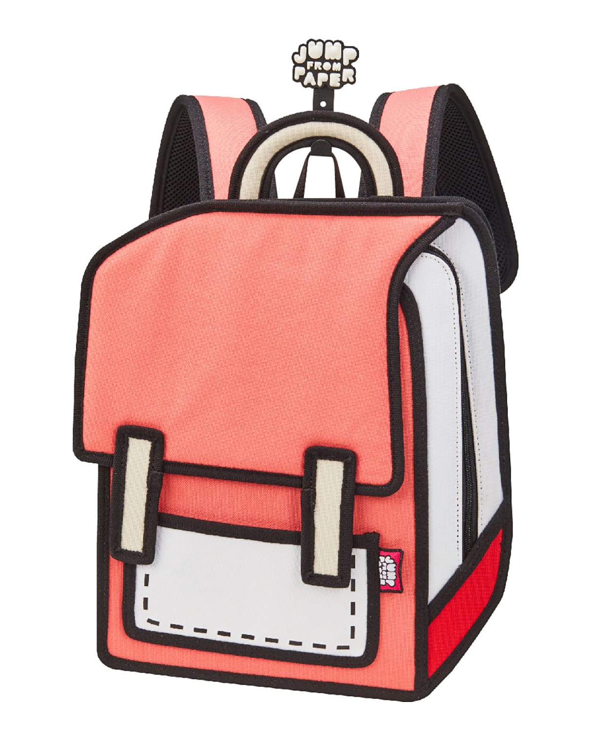 Jump From Paper Kid's Spaceman Medium Backpack In Watermelon Red