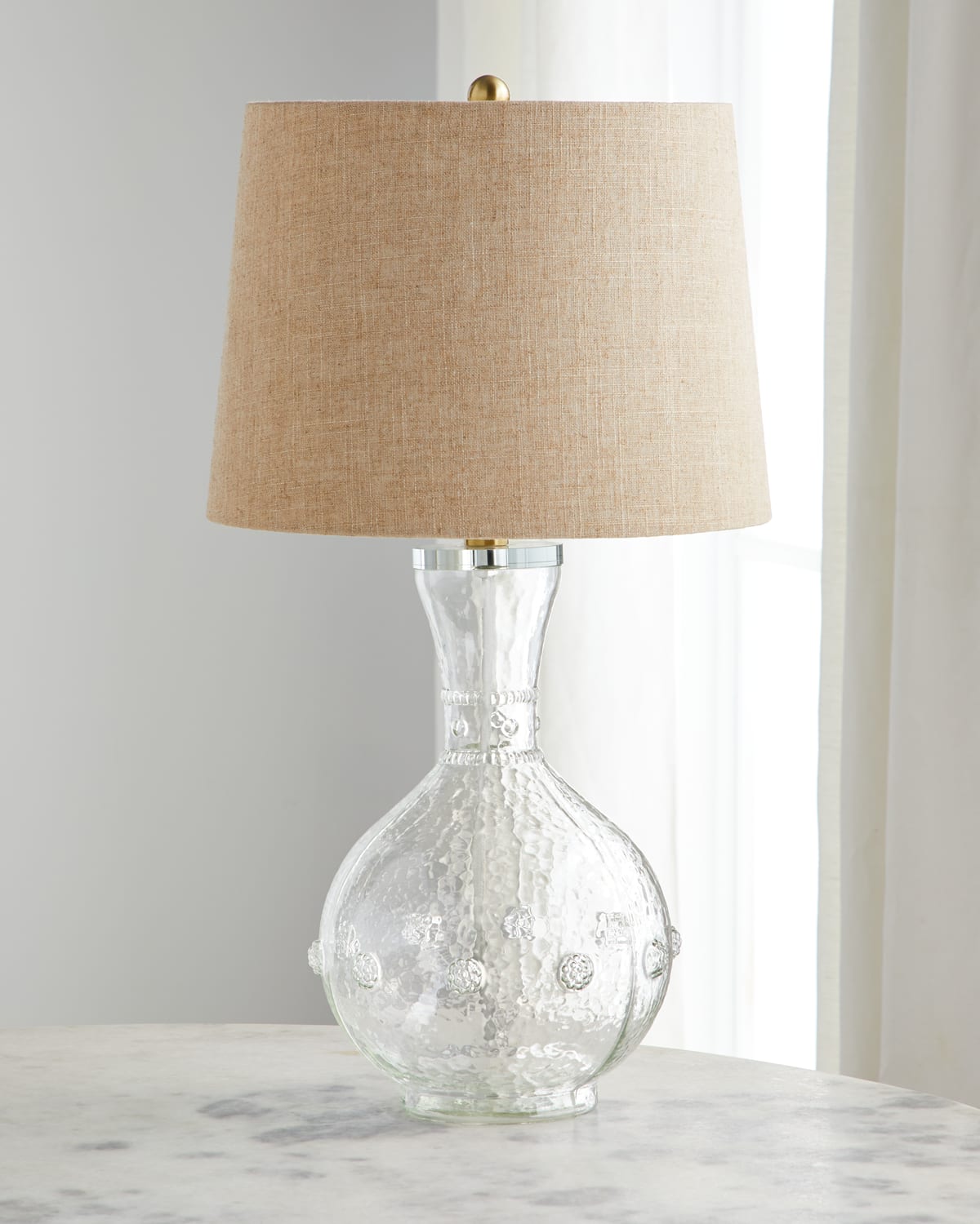 Regina Andrew Augustine Glass Table Lamp In Natural