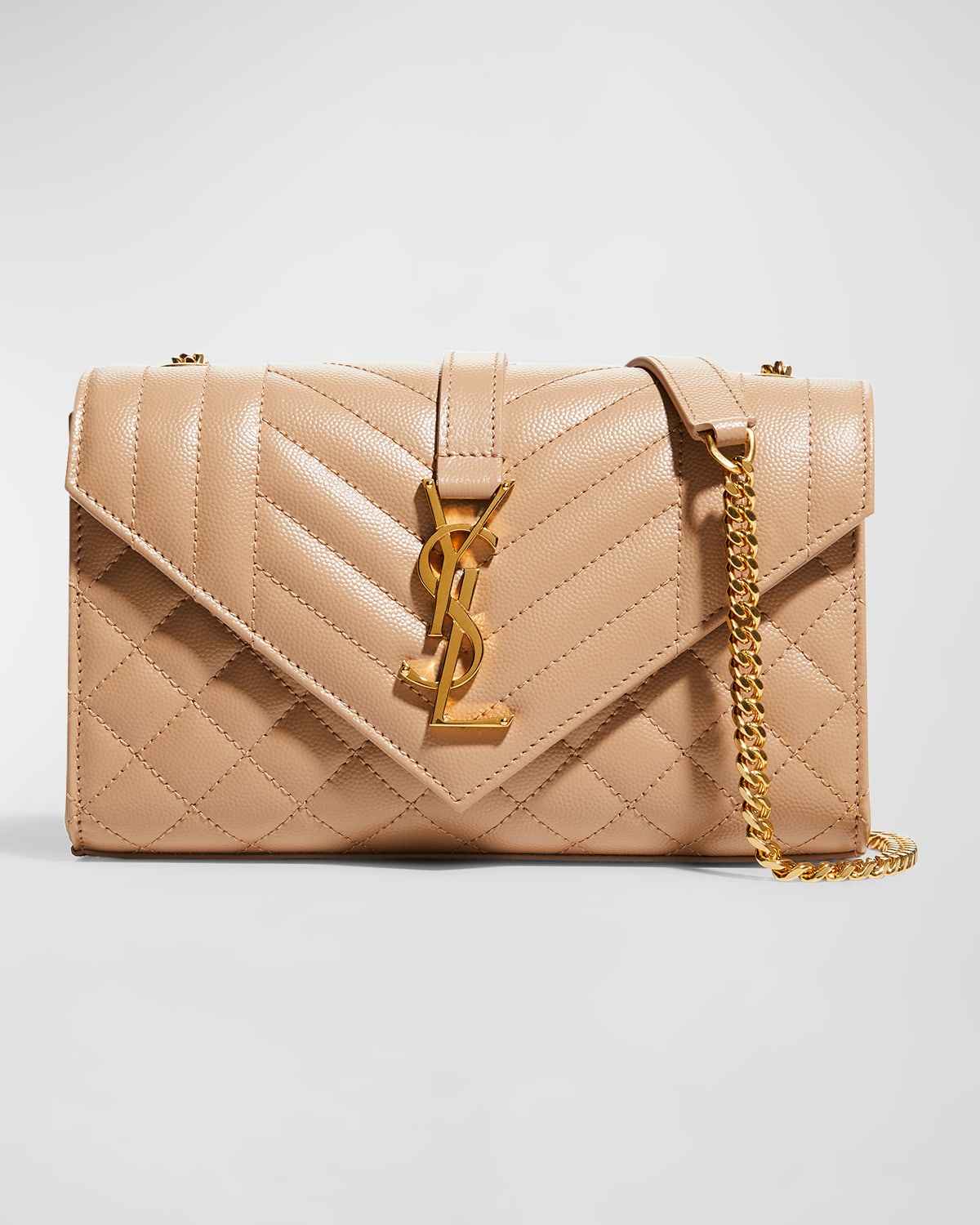 Small ysl monogram leather satchel bag hotsell