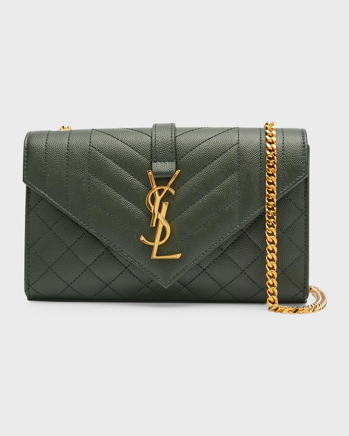 Saint Laurent Small YSL Monogram Leather Satchel Bag | Smart Closet
