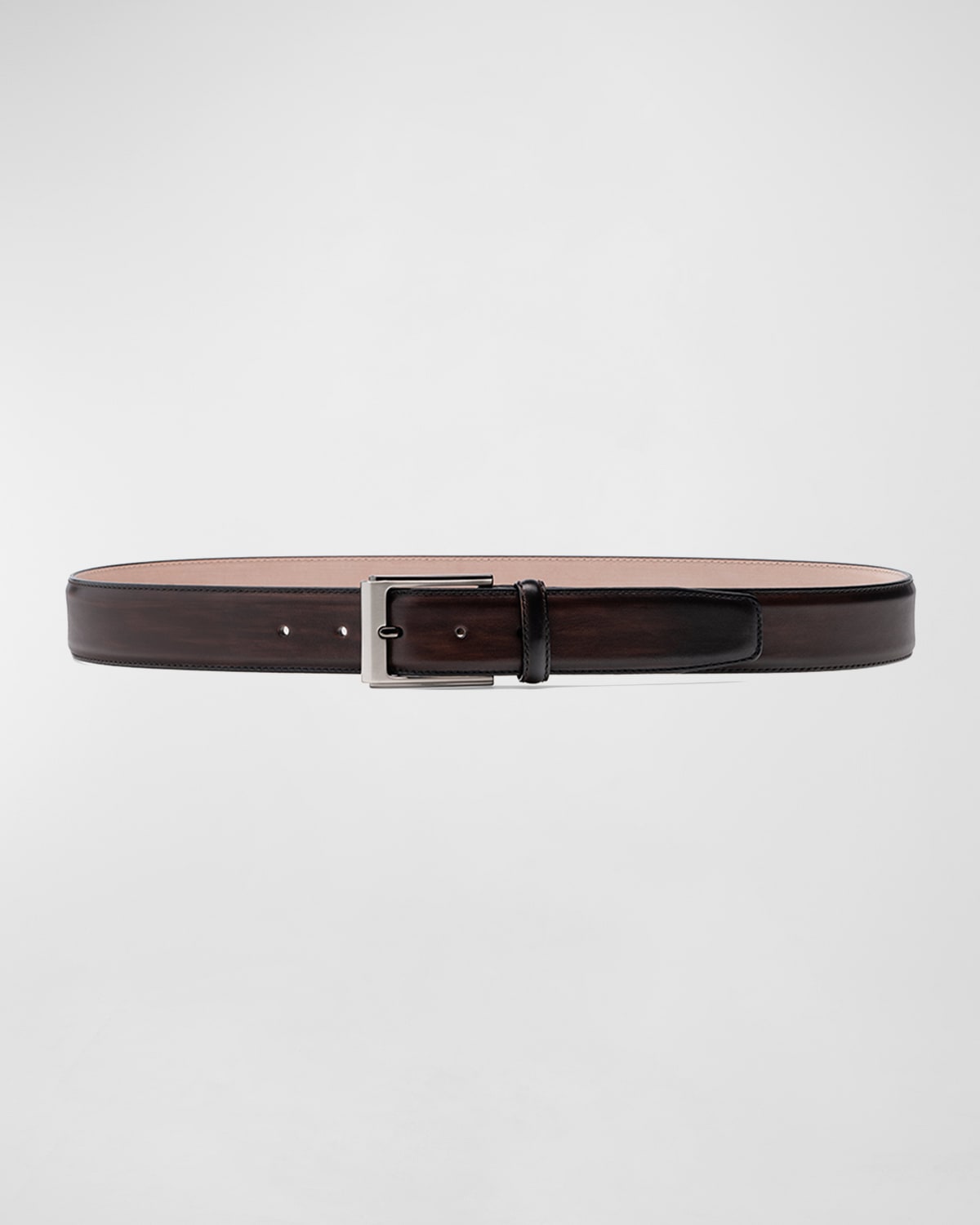 Shop Magnanni Men's Vega Leather Belt In Brown