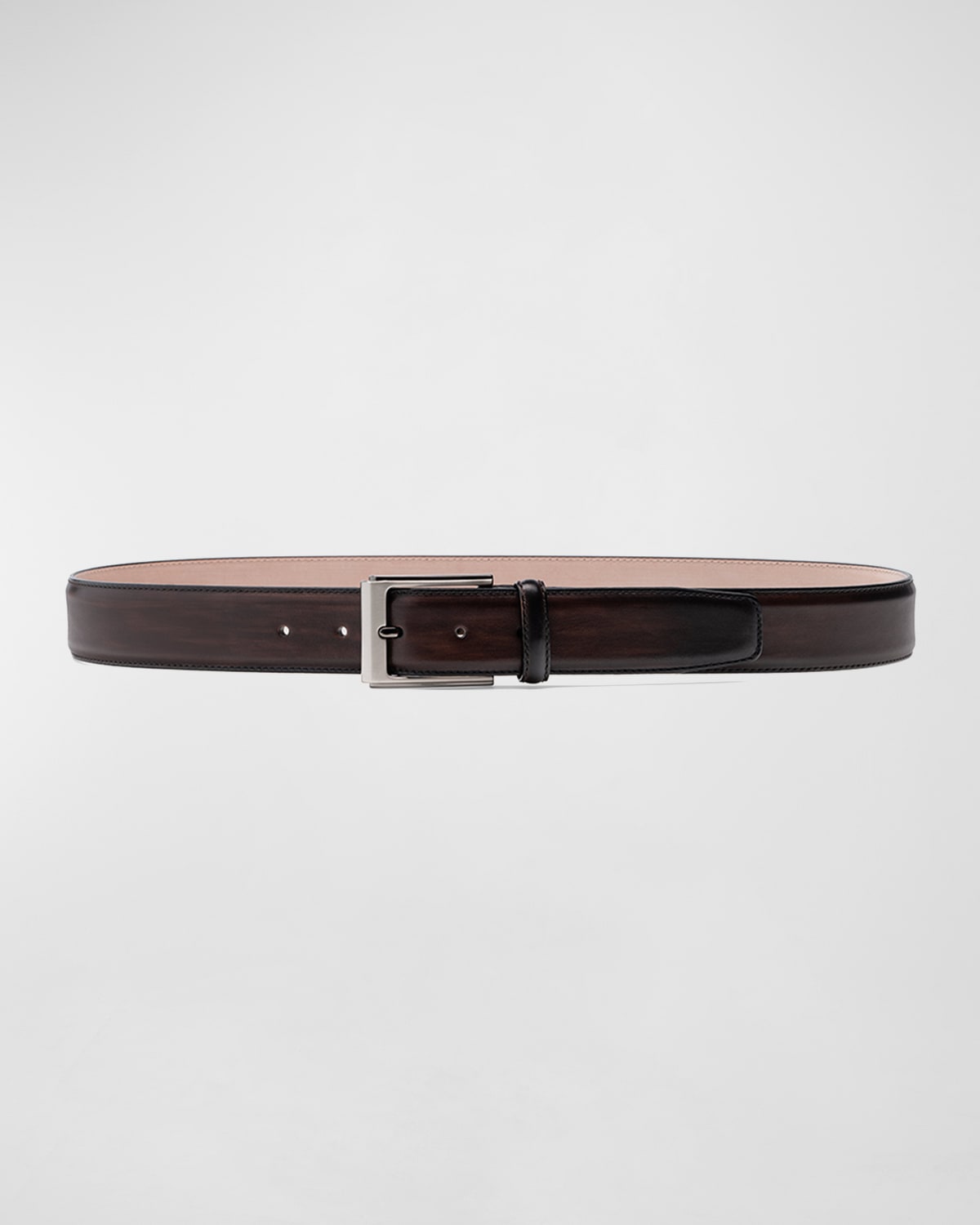 Magnanni Men's Vega Leather Belt In Brown
