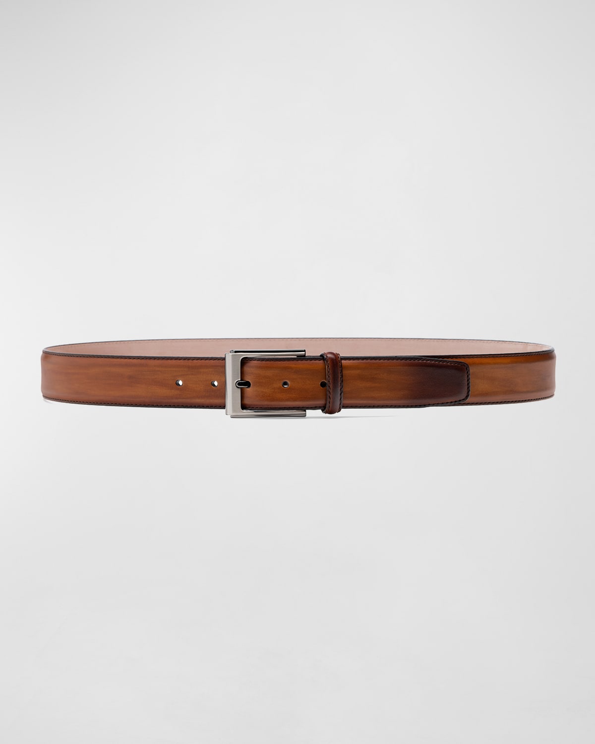 Shop Magnanni Men's Vega Leather Belt In Cuero