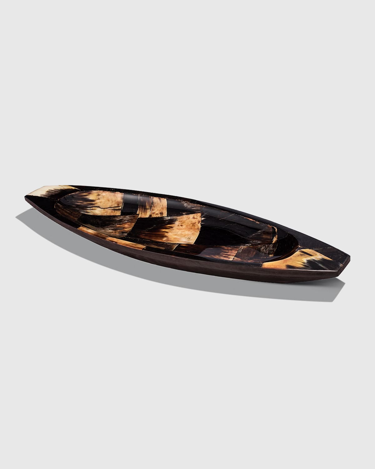 Ladorada Bull Horn Veneer Centerpiece In Brown