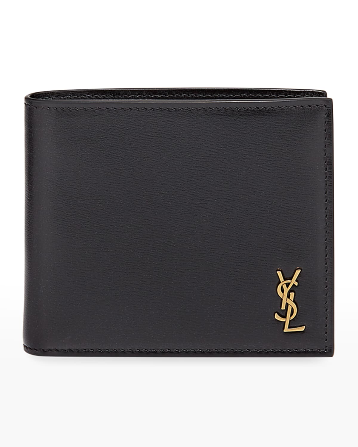 Men's YSL East-West Logo Bi-Fold Wallet