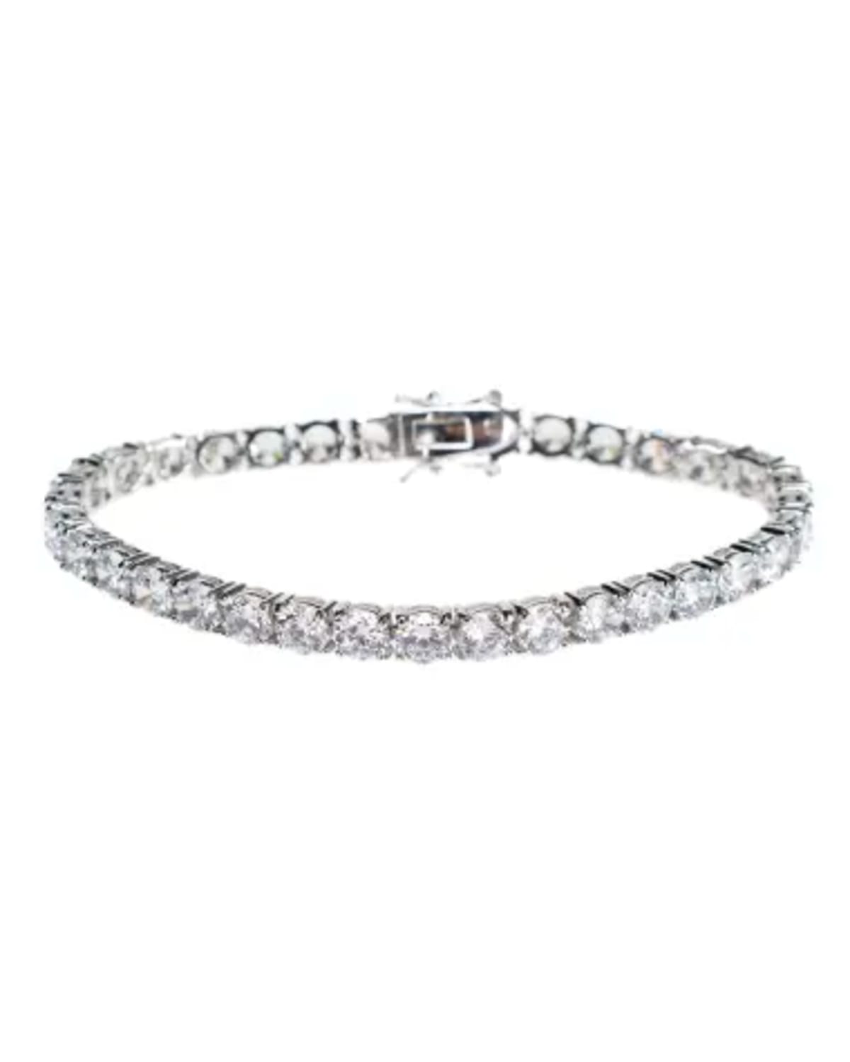 Round Cubic Zirconia Tennis Bracelet