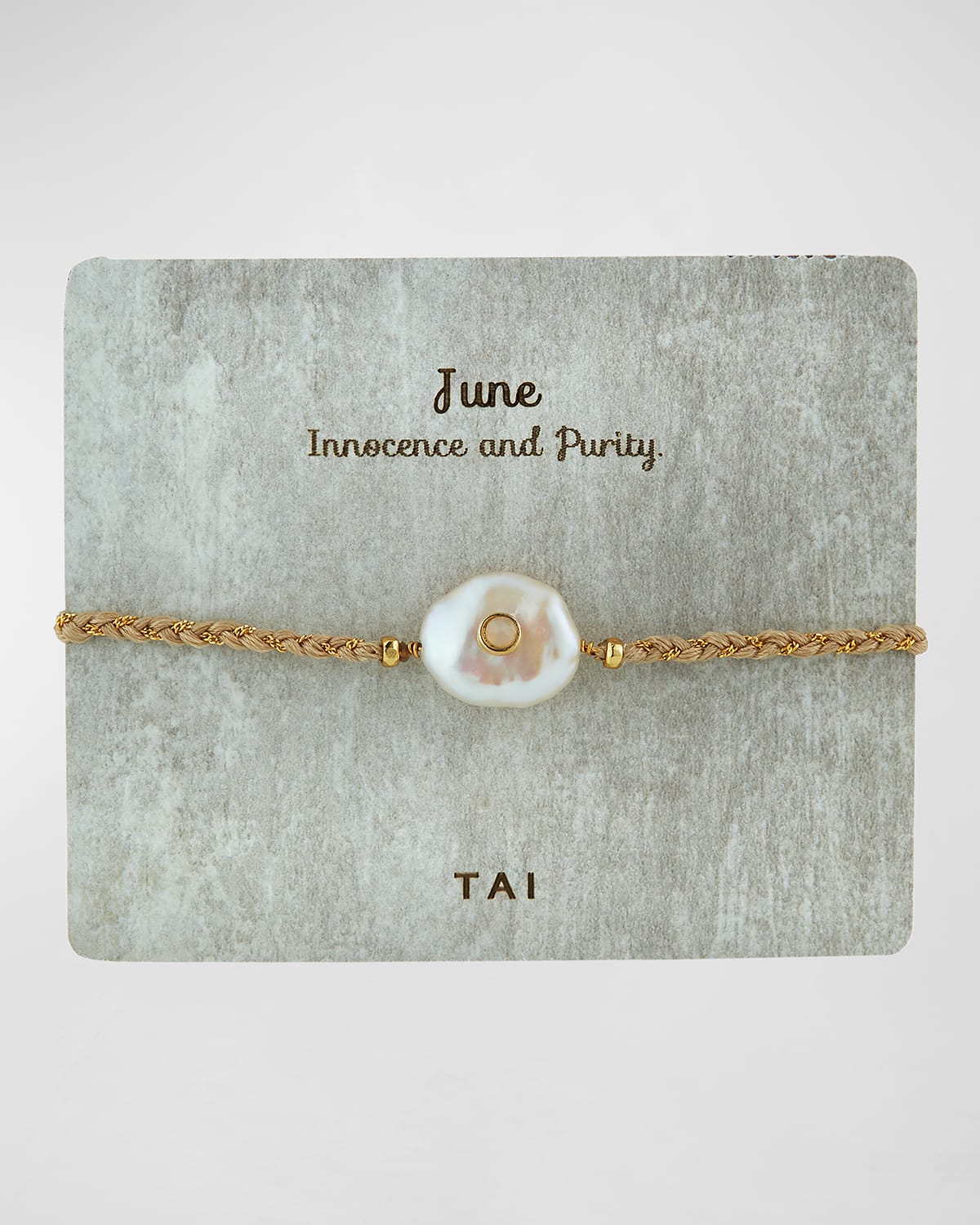 Tai Baroque Pearl Handmade Birthstone Bracelet In Purple