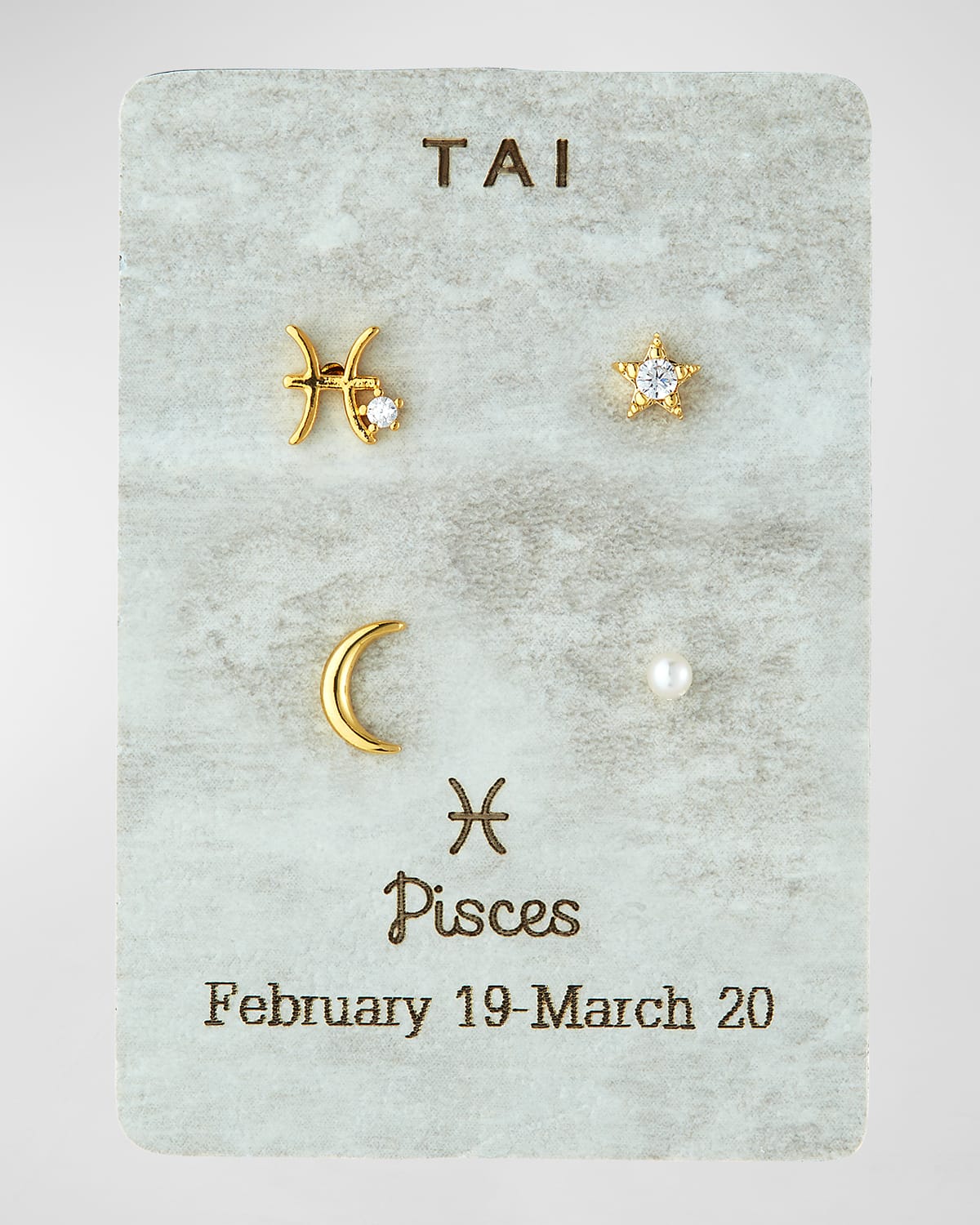 Tai Zodiac Earring Set In Pisces