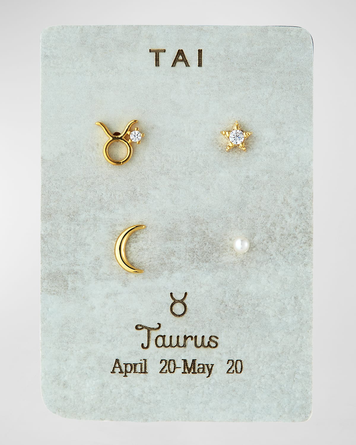 Tai Zodiac Earring Set In Taurus