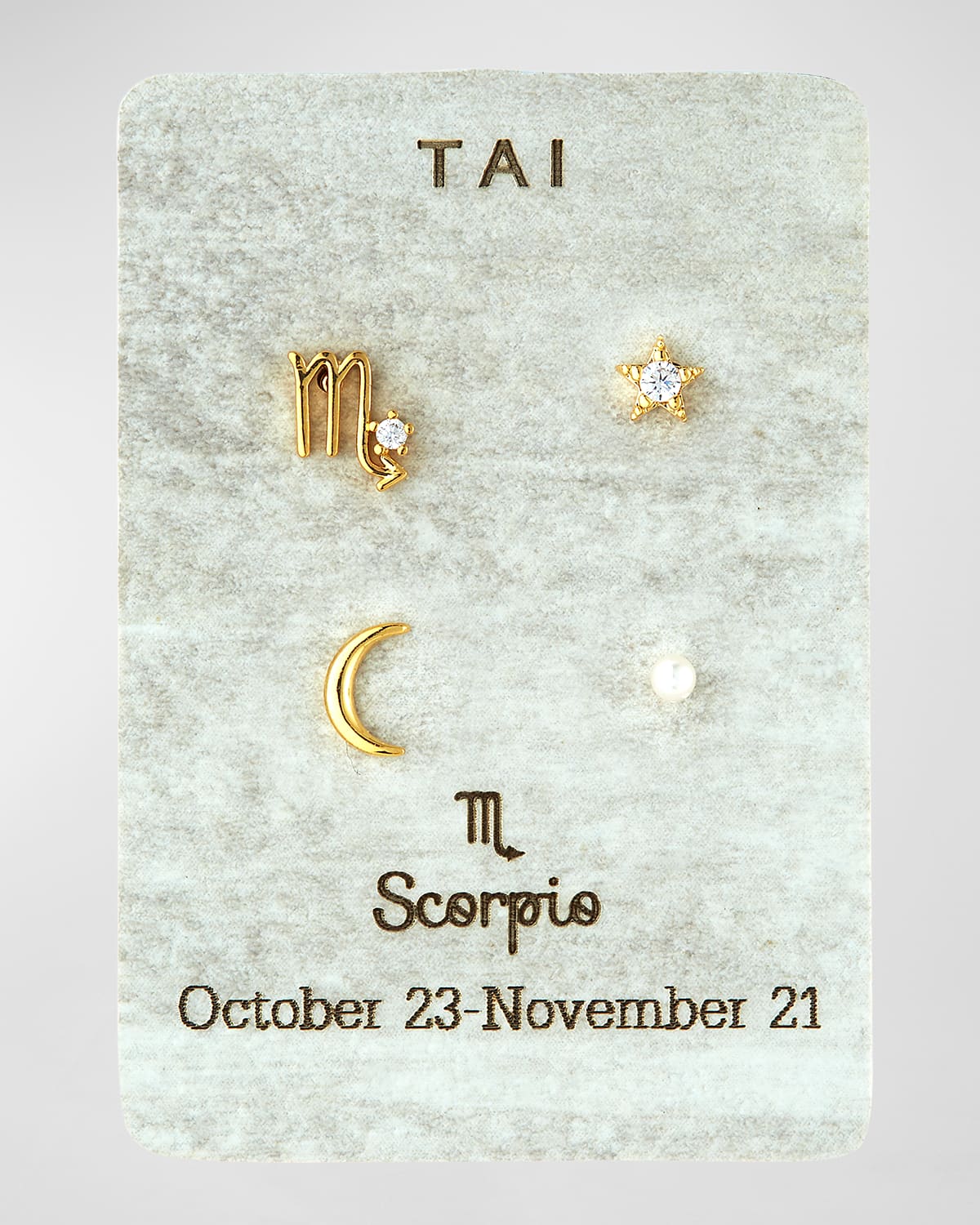 Tai Zodiac Earring Set In Scorpio