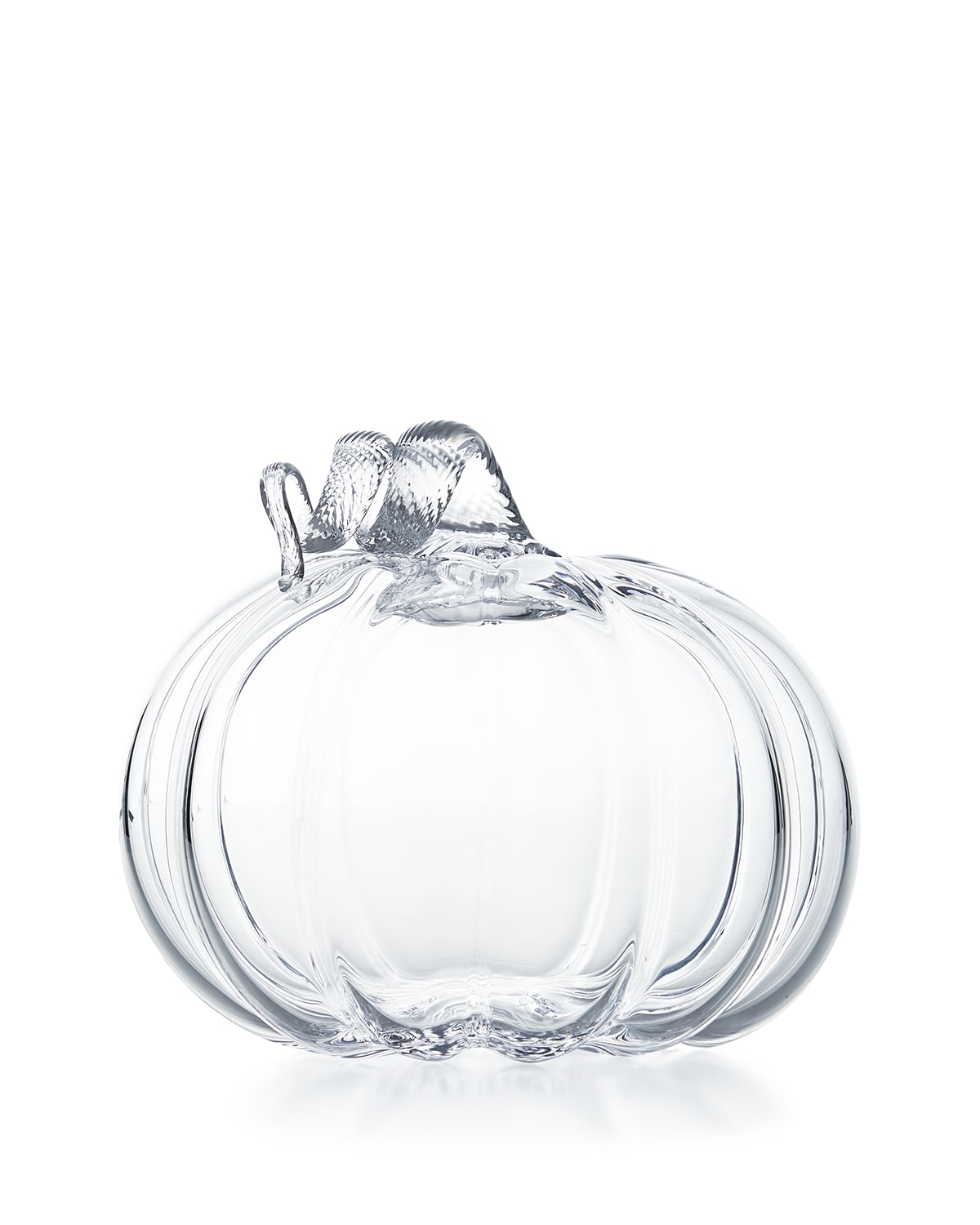 SIMON PEARCE LARGE GLASS PUMPKIN WITH TWISTED STEM PROD235670033