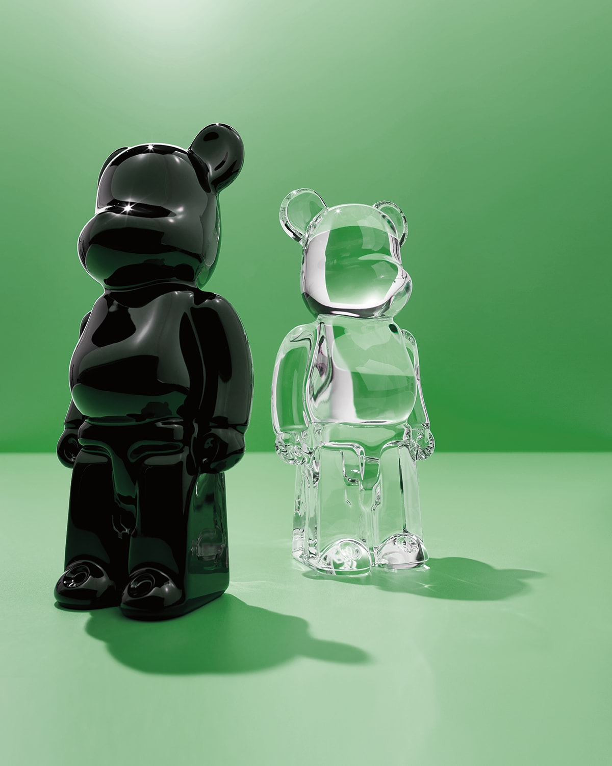 Shop Baccarat Be@rbrick Figurine In Clear