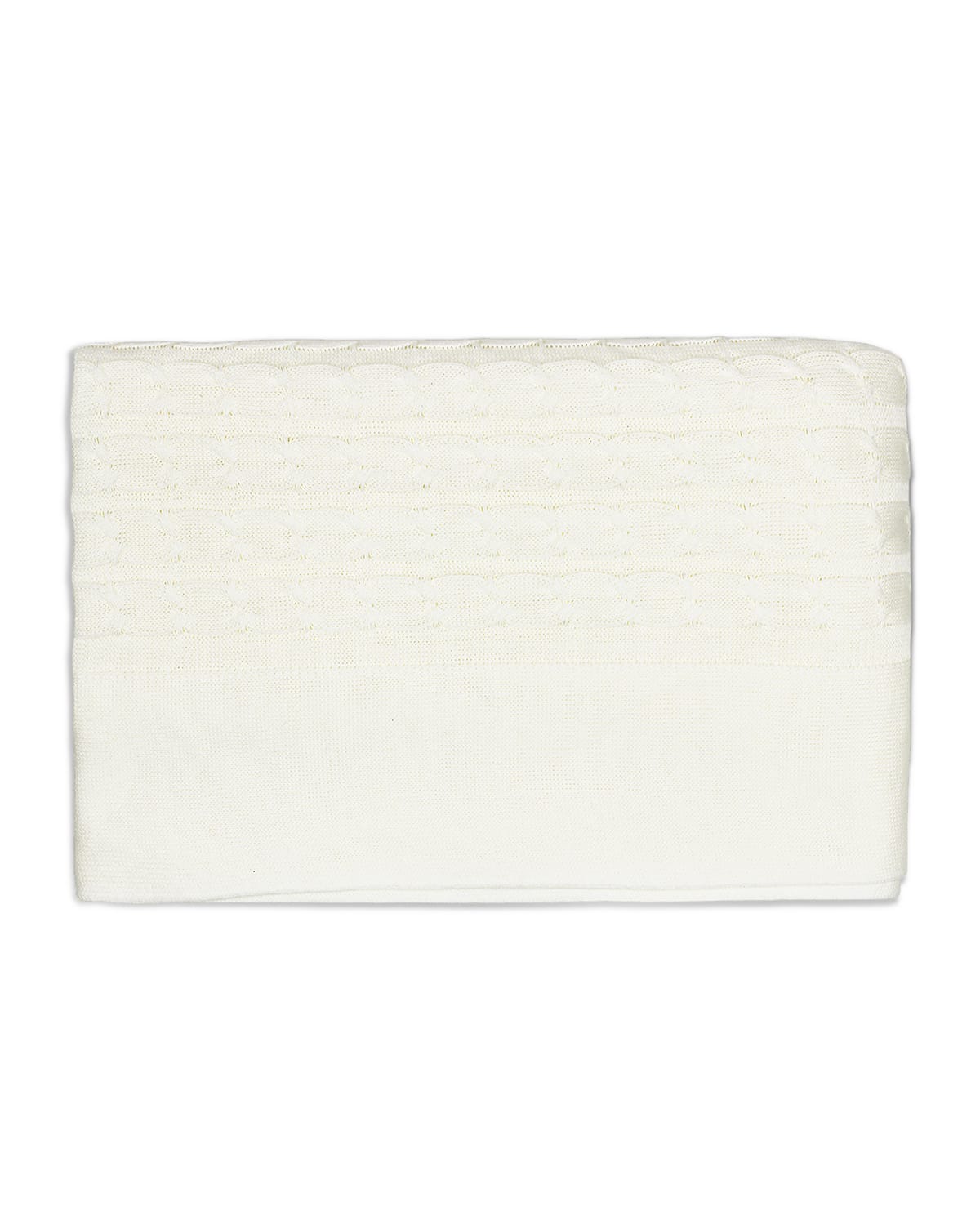 Rian Tricot Quilted Cotton-blend Blanket In White
