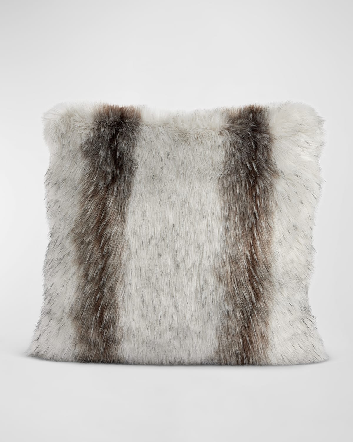 Shop Fabulous Furs Limited Edition Faux Fur Pillow In Clouded Fox
