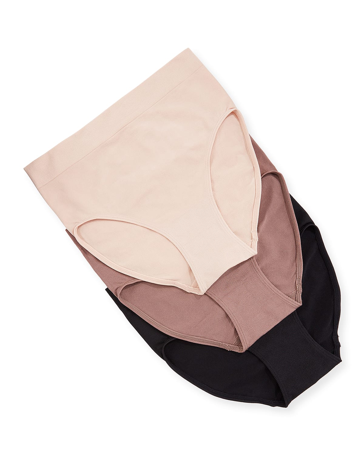 Shop Wacoal Three-pack B-smooth Briefs In Rose Taupe Bk