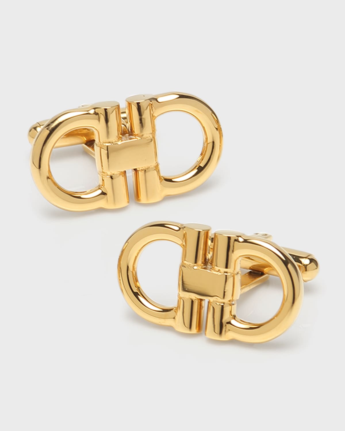 Men's Golden Horsebit Cufflinks