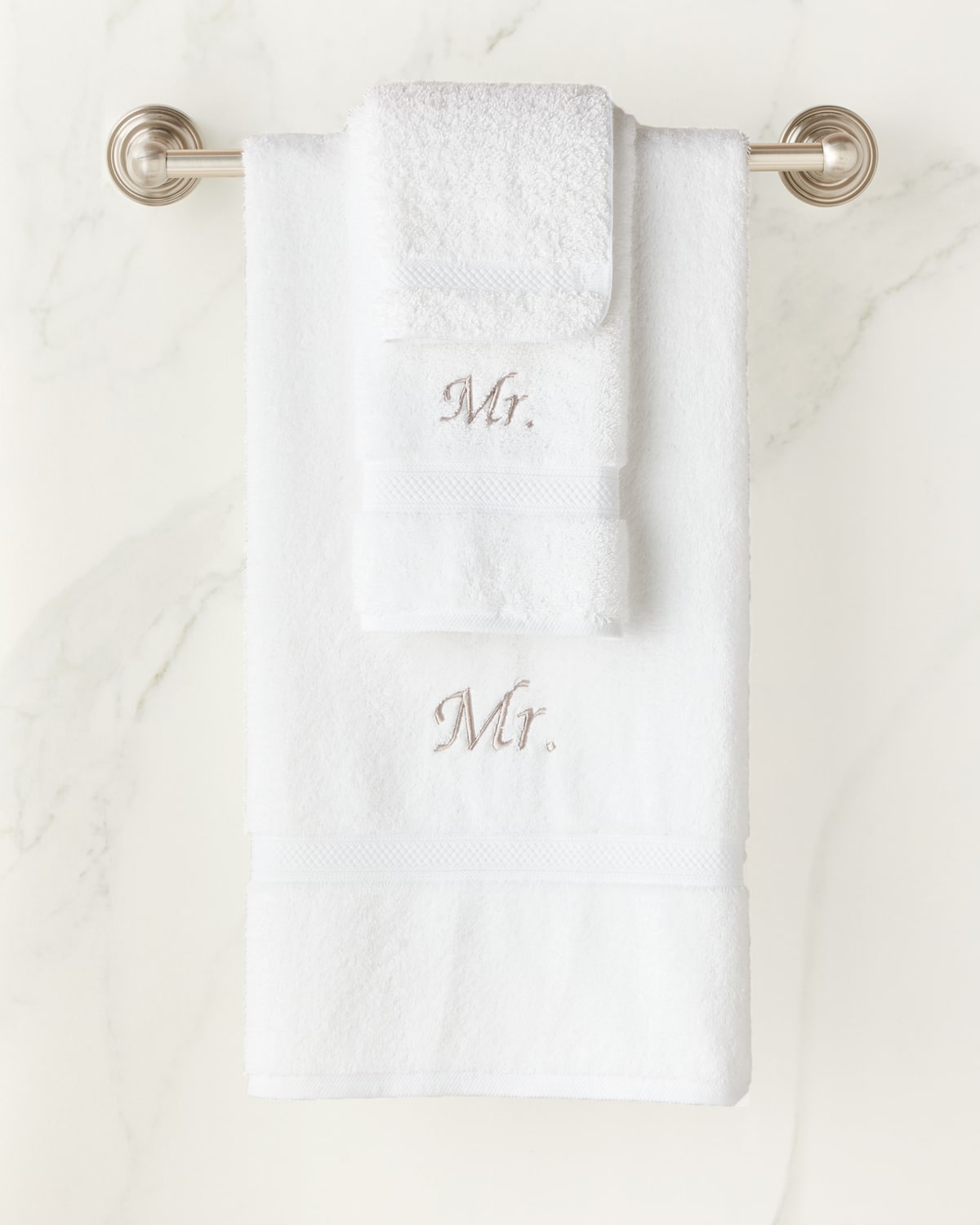 Mr. and Mr. Six-Piece Cotton Towel Set