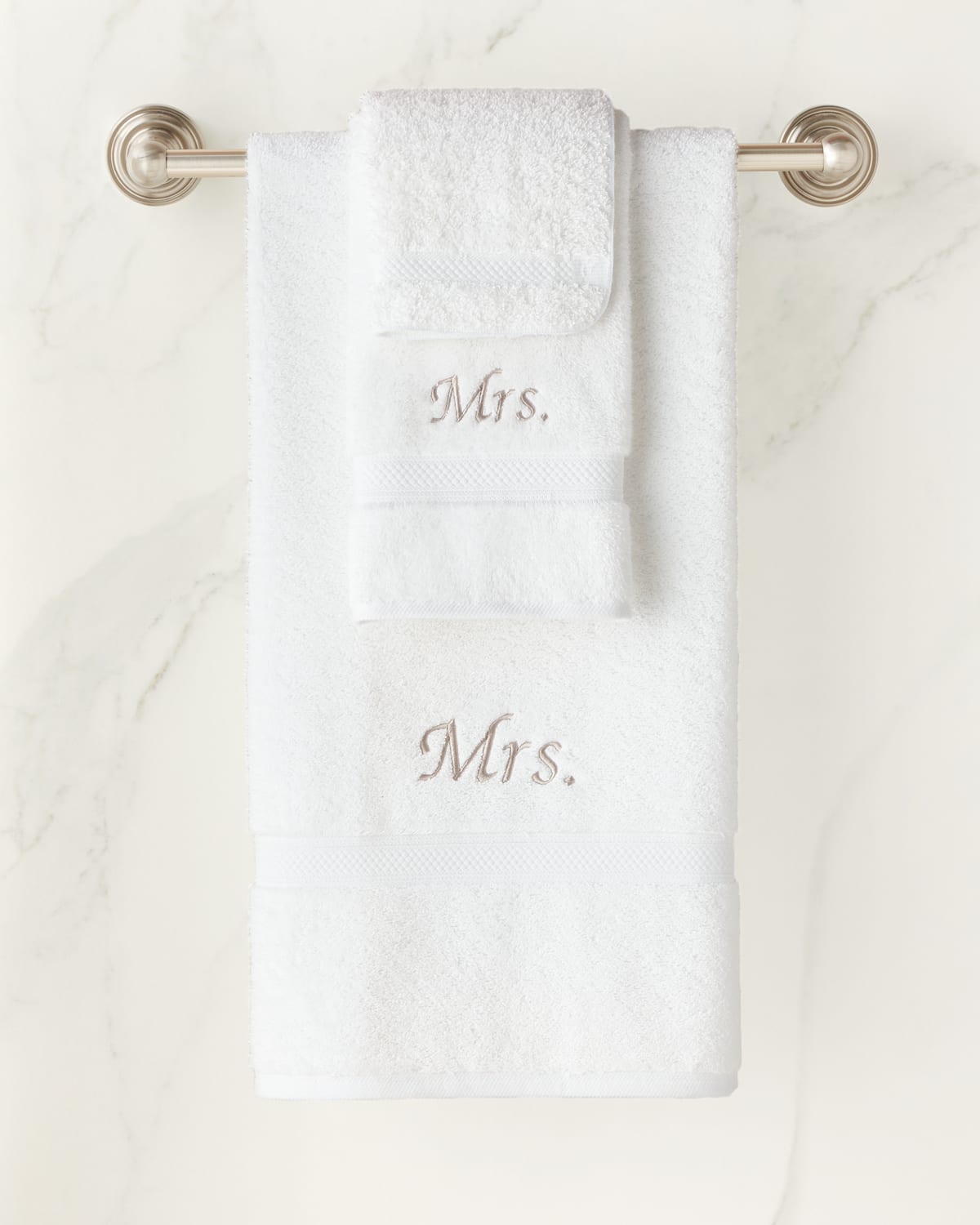 Mrs. and Mrs. Six-Piece Cotton Towel Set