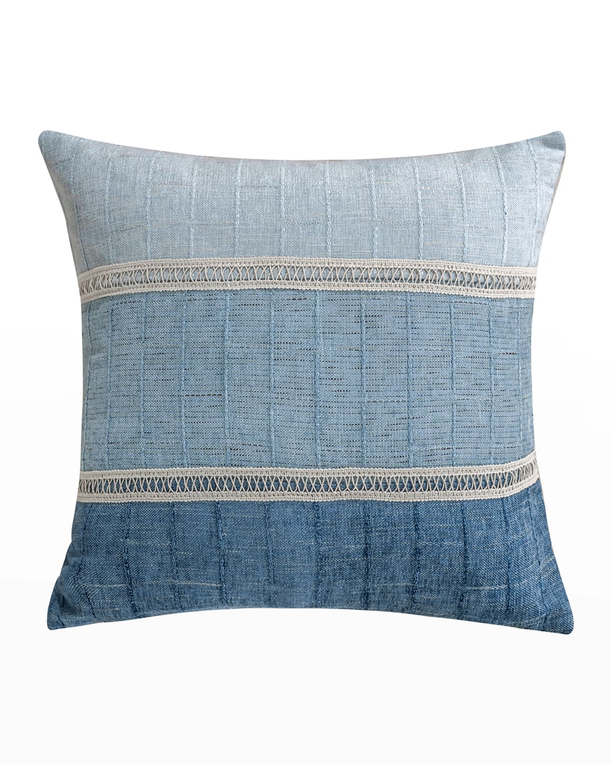 Shop Levtex Lillian Chenille Pieced Pillow In Blue