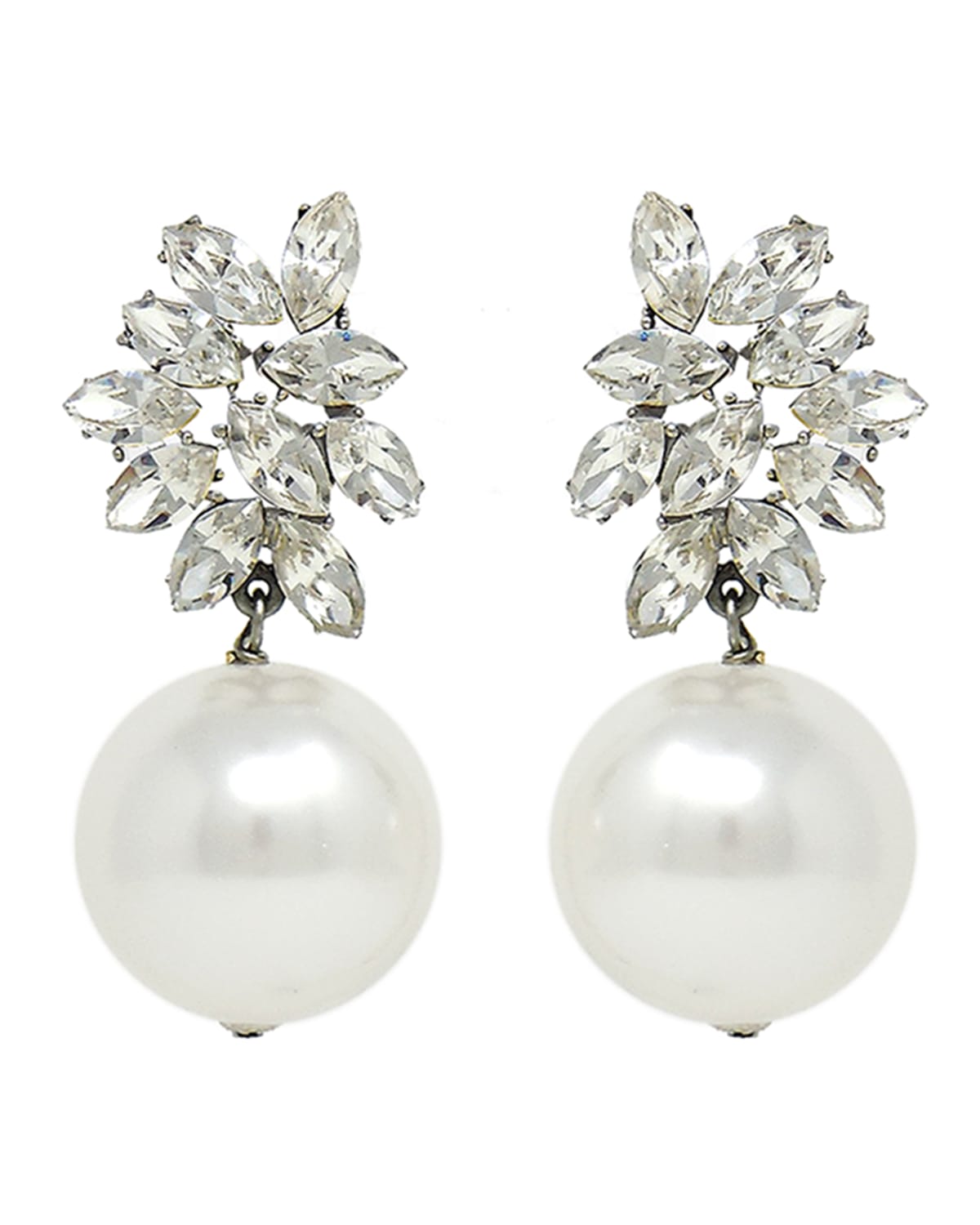 Ben-Amun Large Crystal Drop Earrings | Neiman Marcus