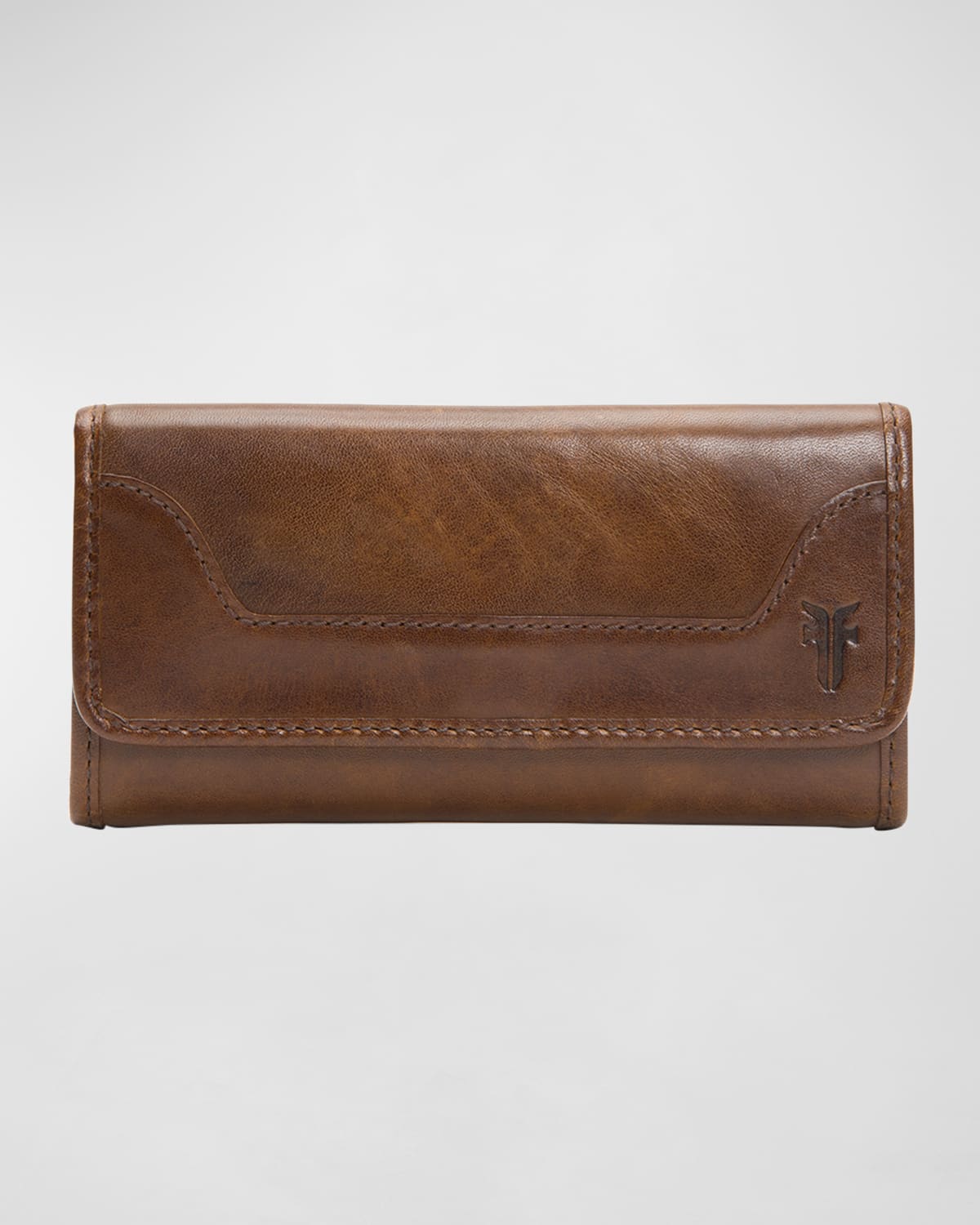 Frye Melissa Flap Organizer Wallet In Dark Brown