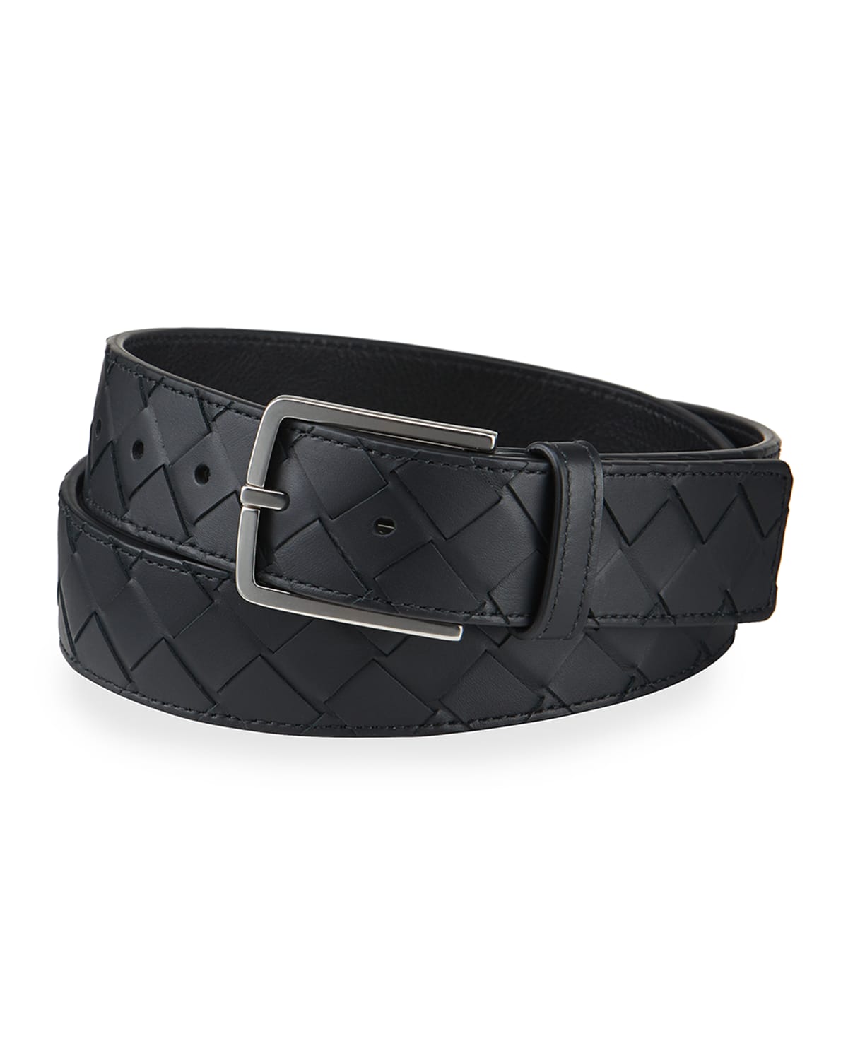 Men's Cintura Intrecciato Leather Belt
