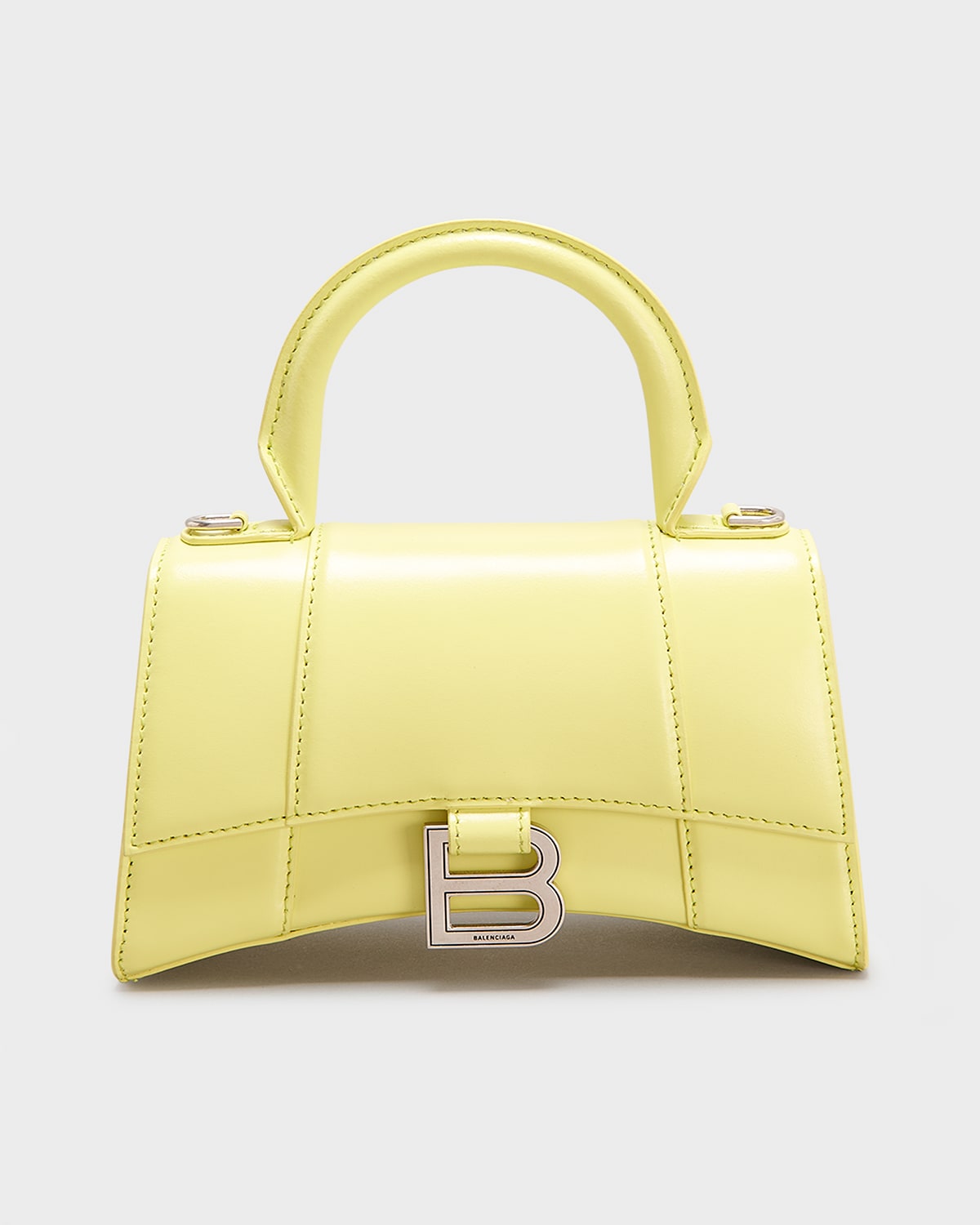 Balenciaga Hour XS Shiny Calf Top-Handle Bag
