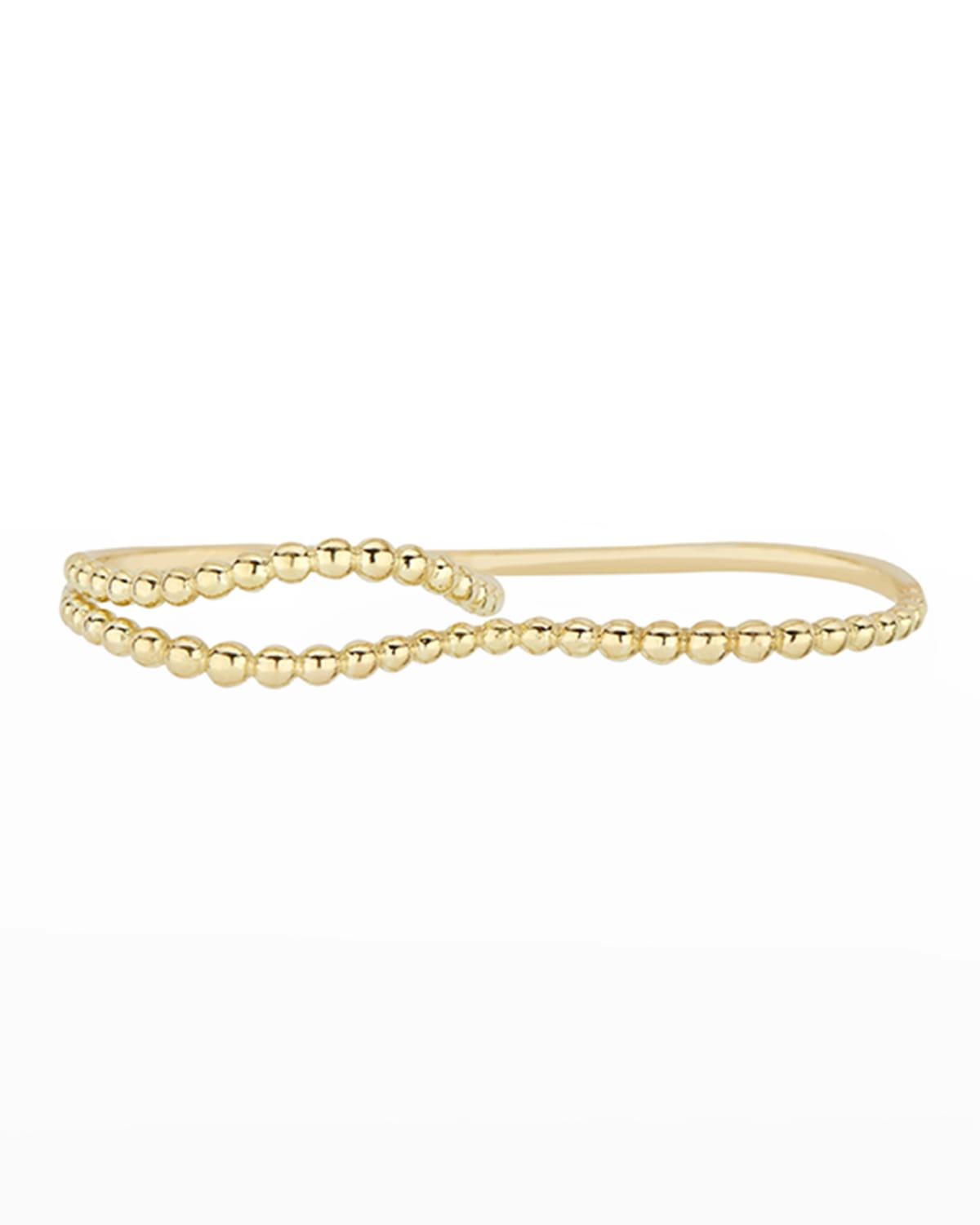 Fern Freeman Jewelry Granulated Ball Wave Two-Finger Ring