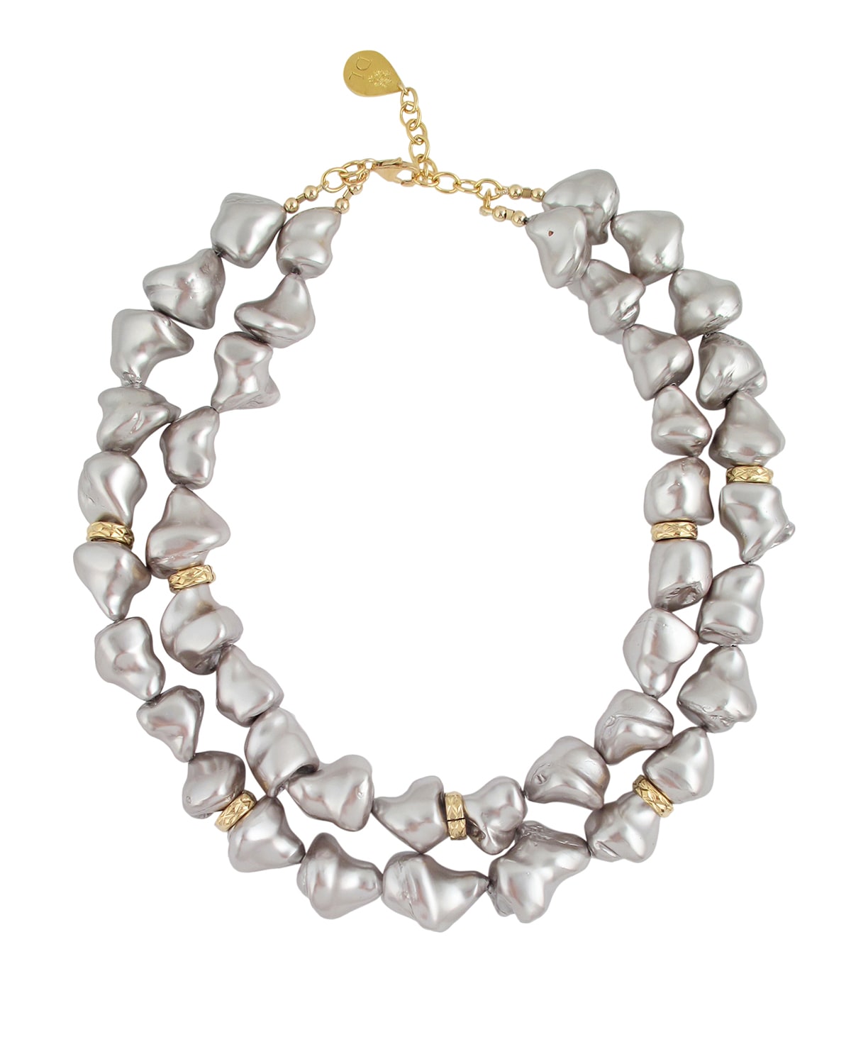 Devon Leigh Pearly 2-Strand Necklace