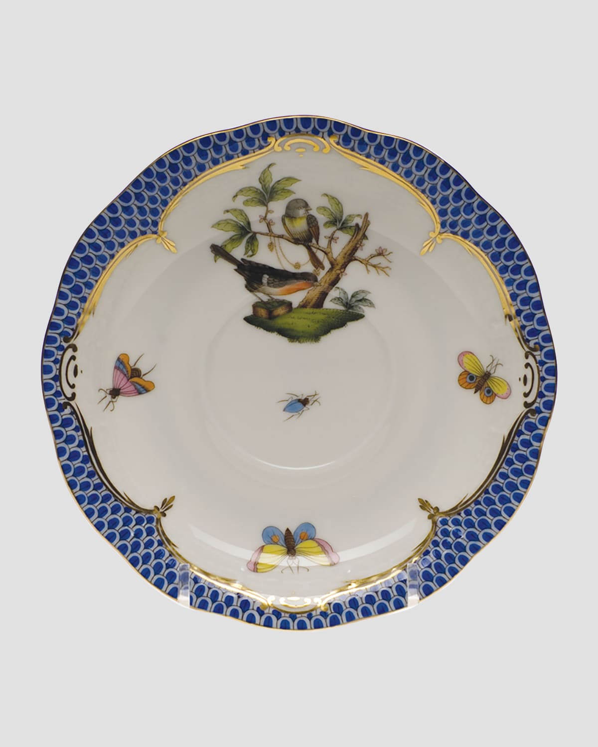 Herend Rothschild Blue Motif 02 Tea Saucer