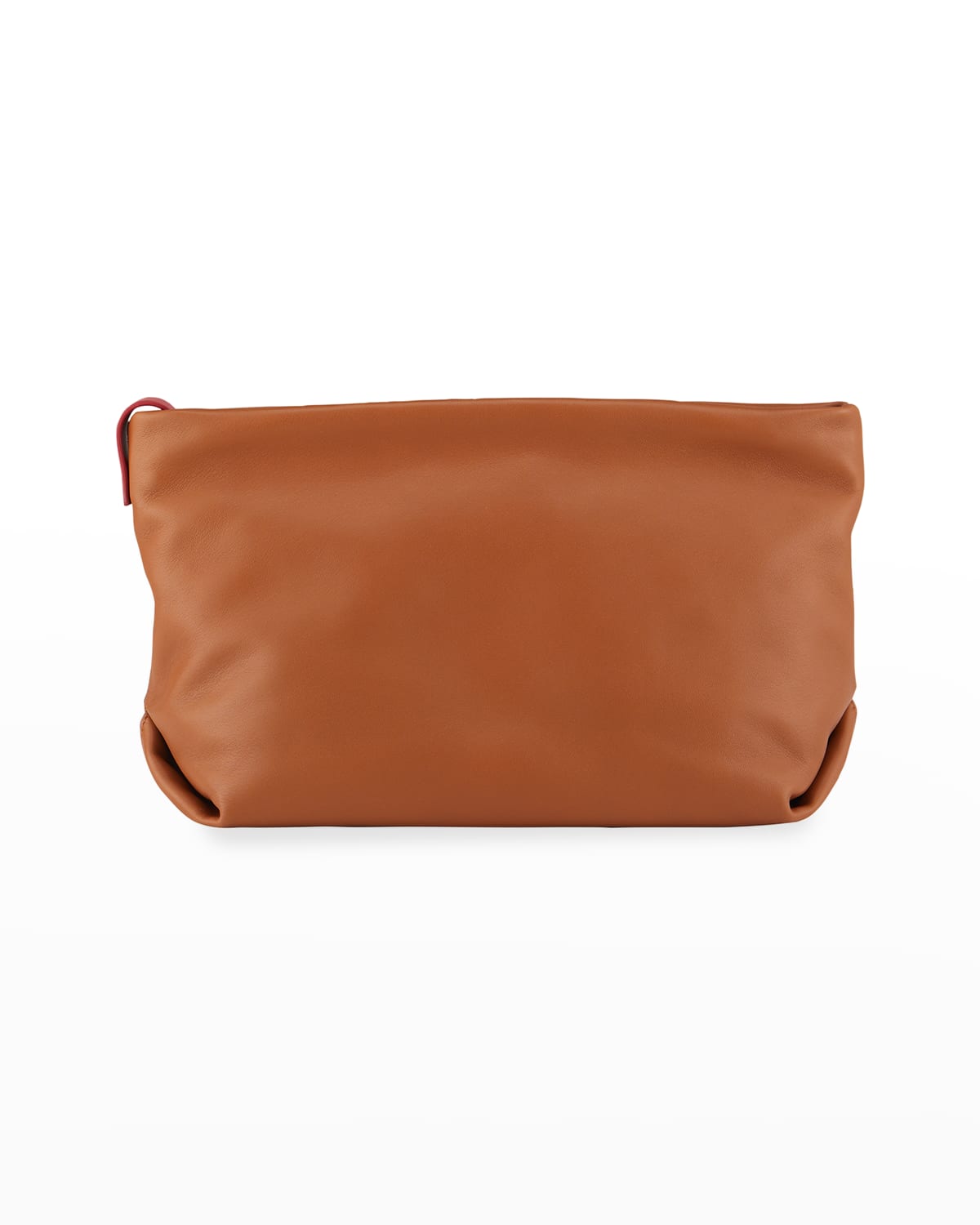 Inside-Out Soft Napa Leather Clutch