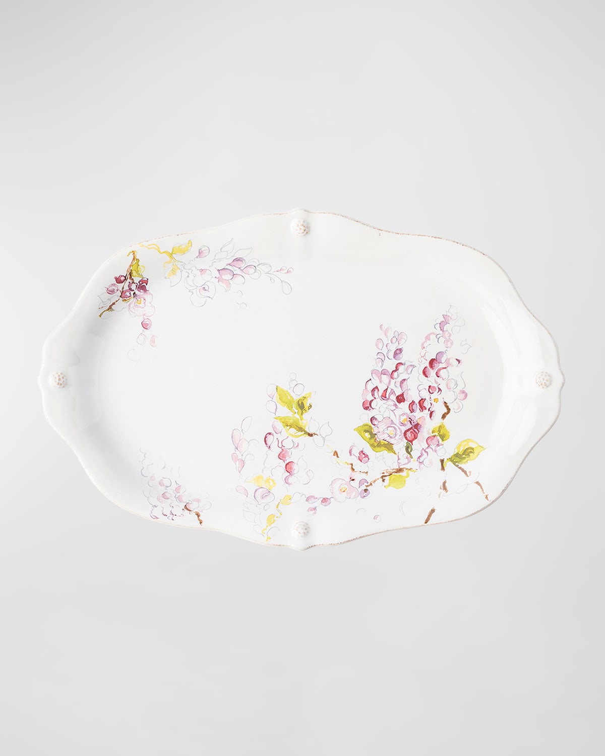 Shop Juliska Berry & Thread Floral Sketch Platter - Wisteria
