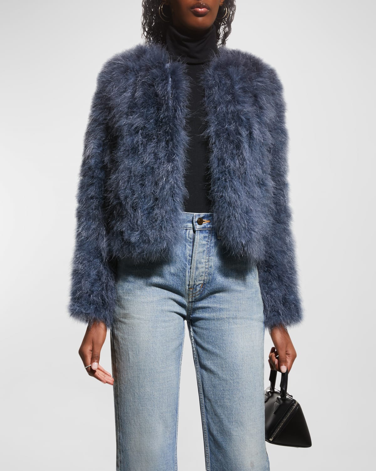 LAMARQUE DEORA FEATHER TOPPER JACKET