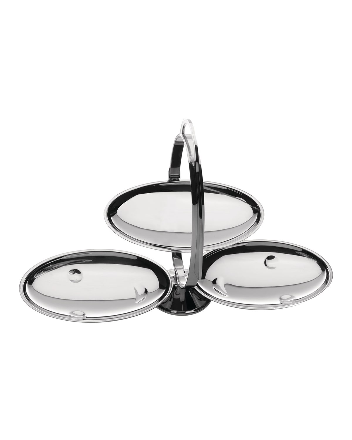 Shop Alessi Anna Gong Folding Cake Stand In Gray