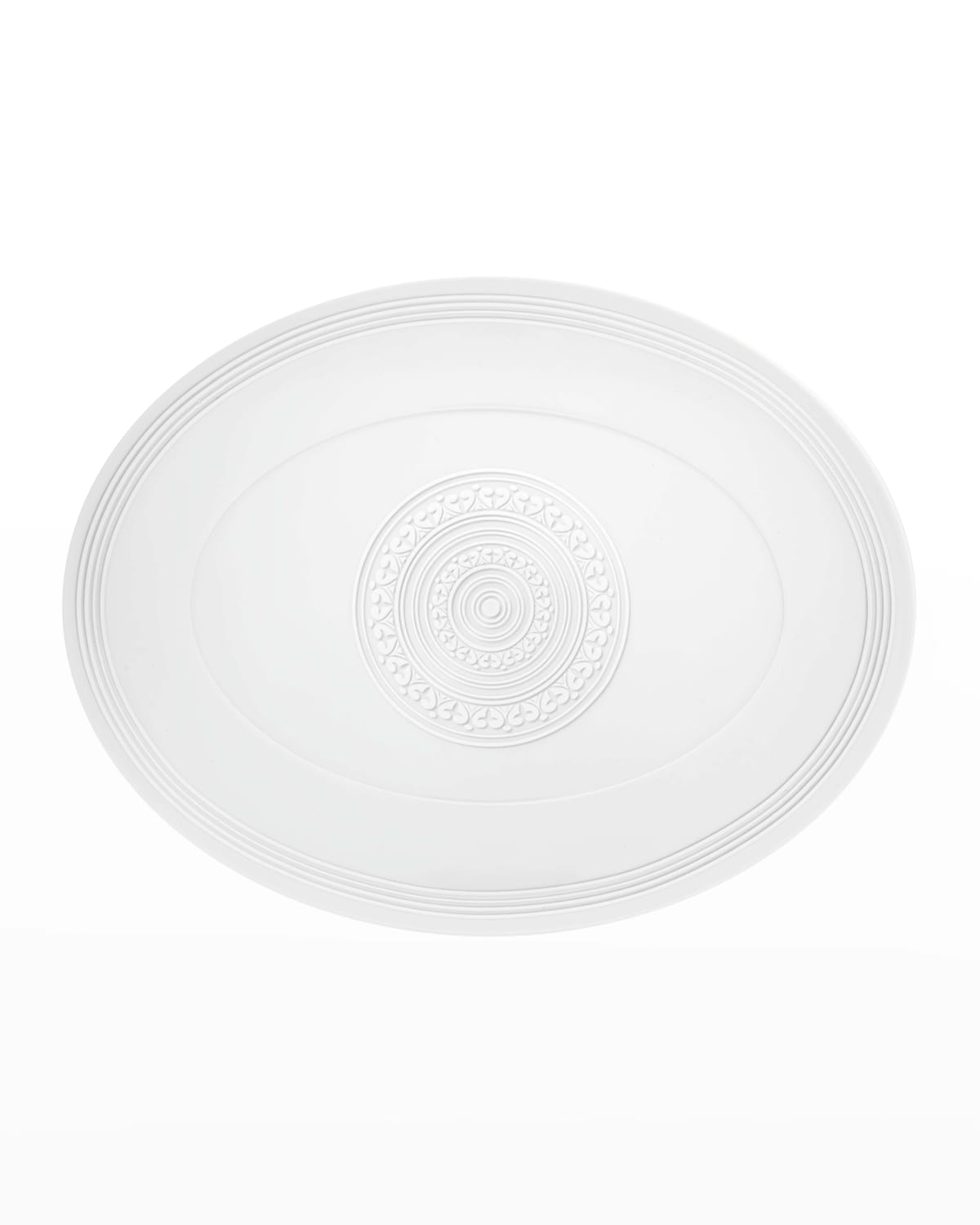 Vista Alegre Ornament Small Oval Platter In White