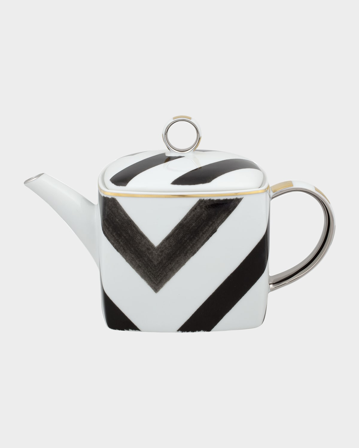 Christian Lacroix X Vista Alegre Sol Y Sombra Teapot In Black