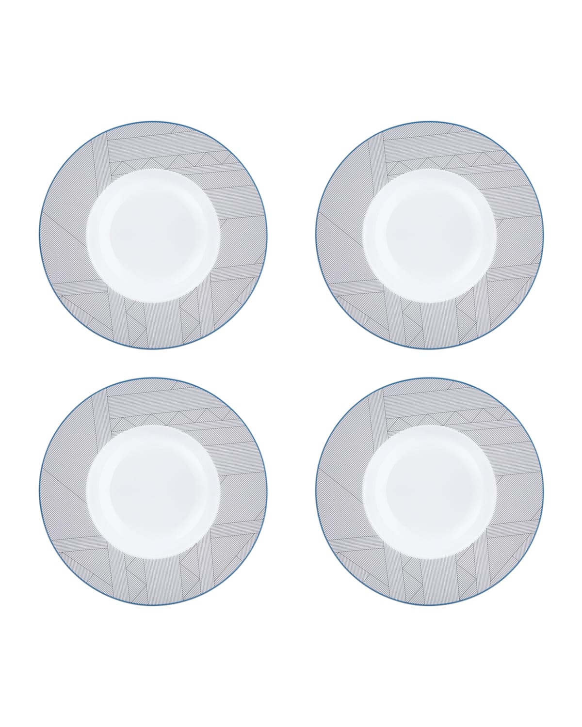 Vista Alegre Orquestra Soup Plates, Set Of 4 In Multi