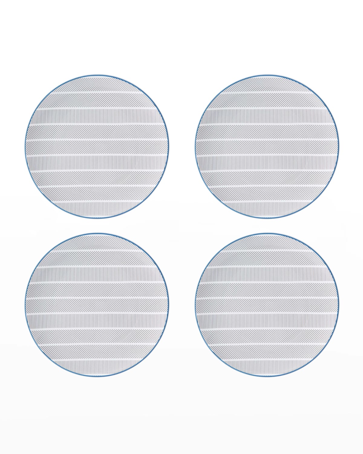 Vista Alegre Orquestra Bread And Butter Plates, Set Of 4 In Multi