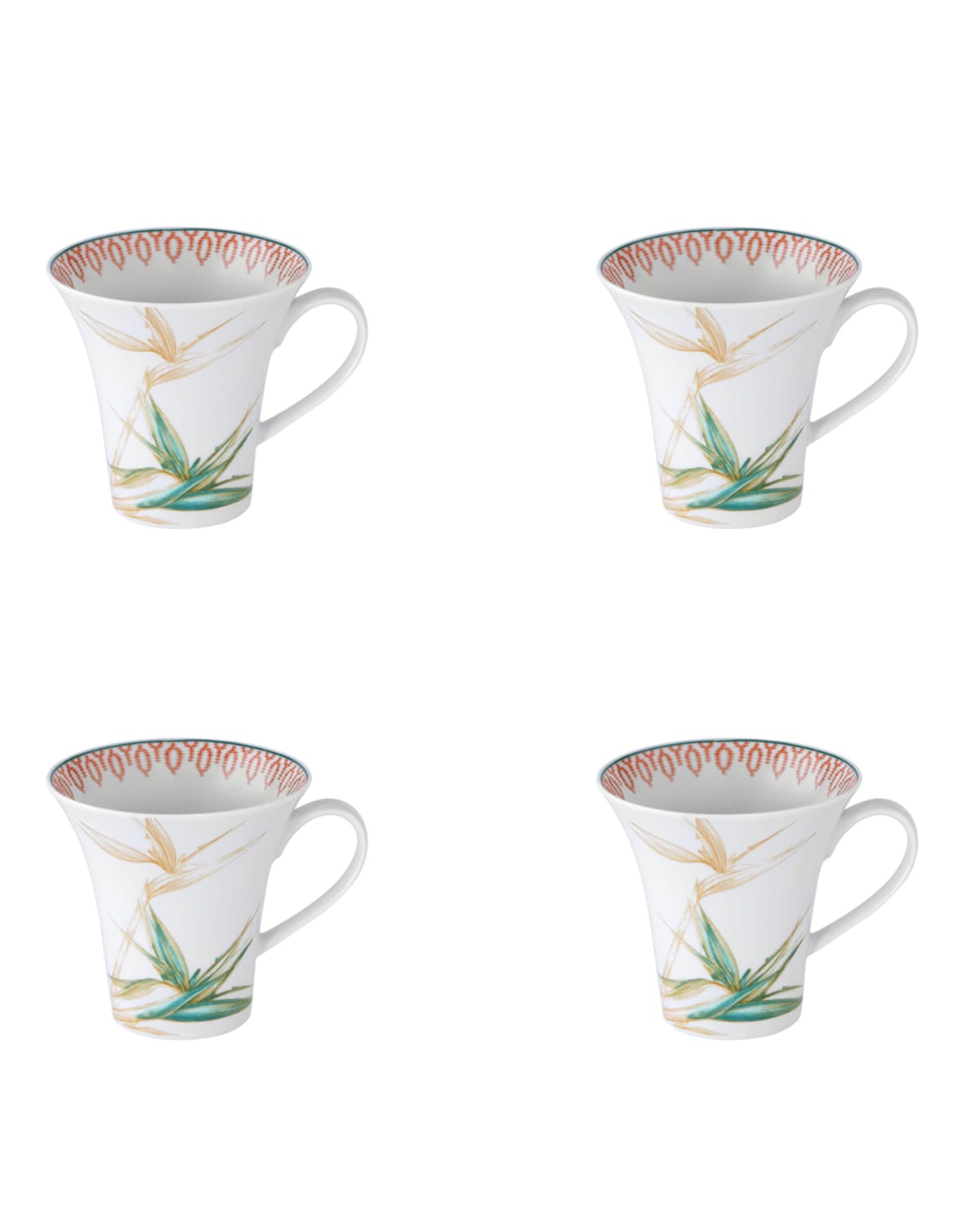 Vista Alegre Fiji Mugs, Set Of 4 In Multi